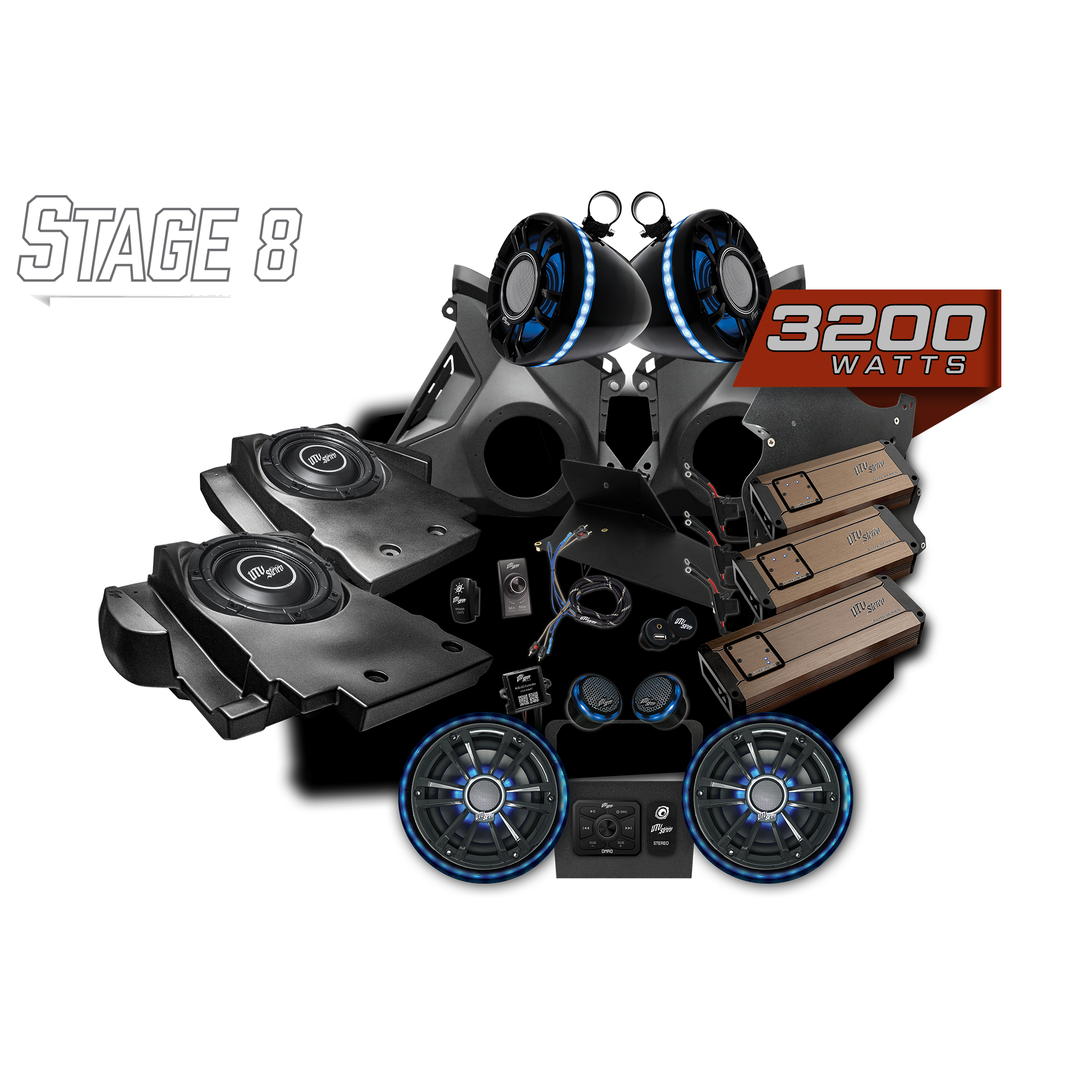 Can-Am® Maverick R Elite Series Stage 8 Stereo Kit | UTVS-R-S8-E