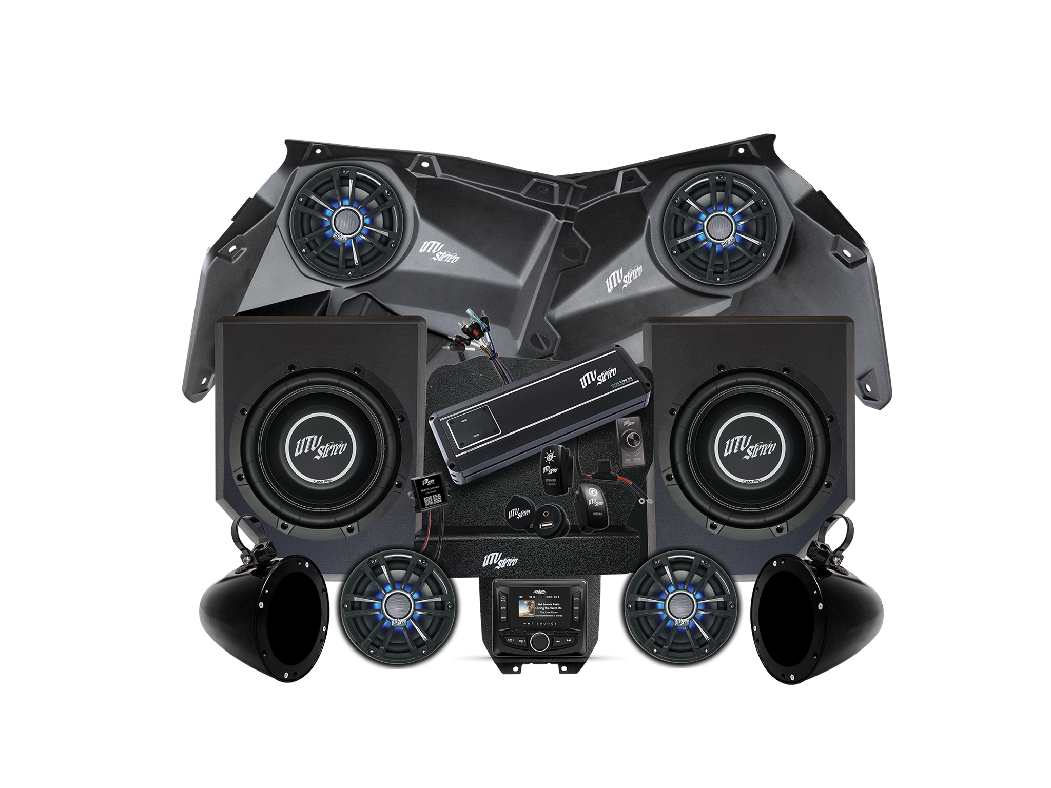 Can-Am® X3 Signature Series Stage 6 Stereo Kit |  UTVS-X3-S6-S