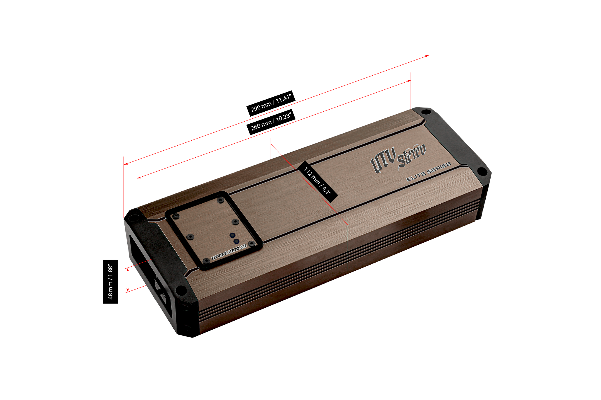 Elite Series 1200W Monoblock Amplifier | UTVS-E1200.1D Kawasaki