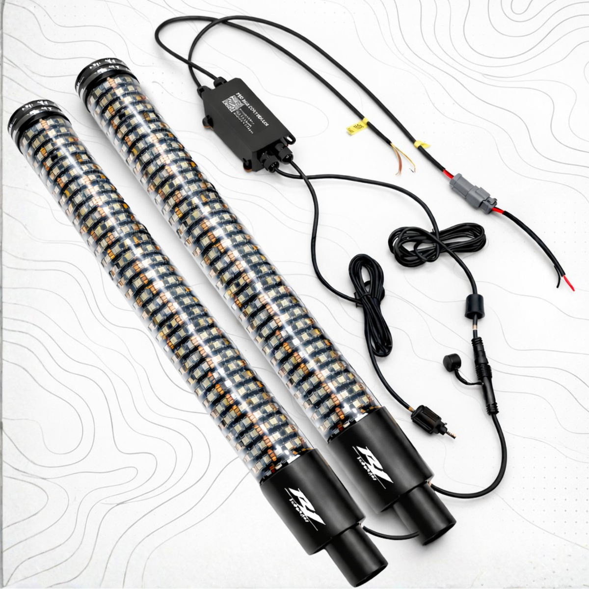 Pro Series RGBW LED Light Whips (Pair)