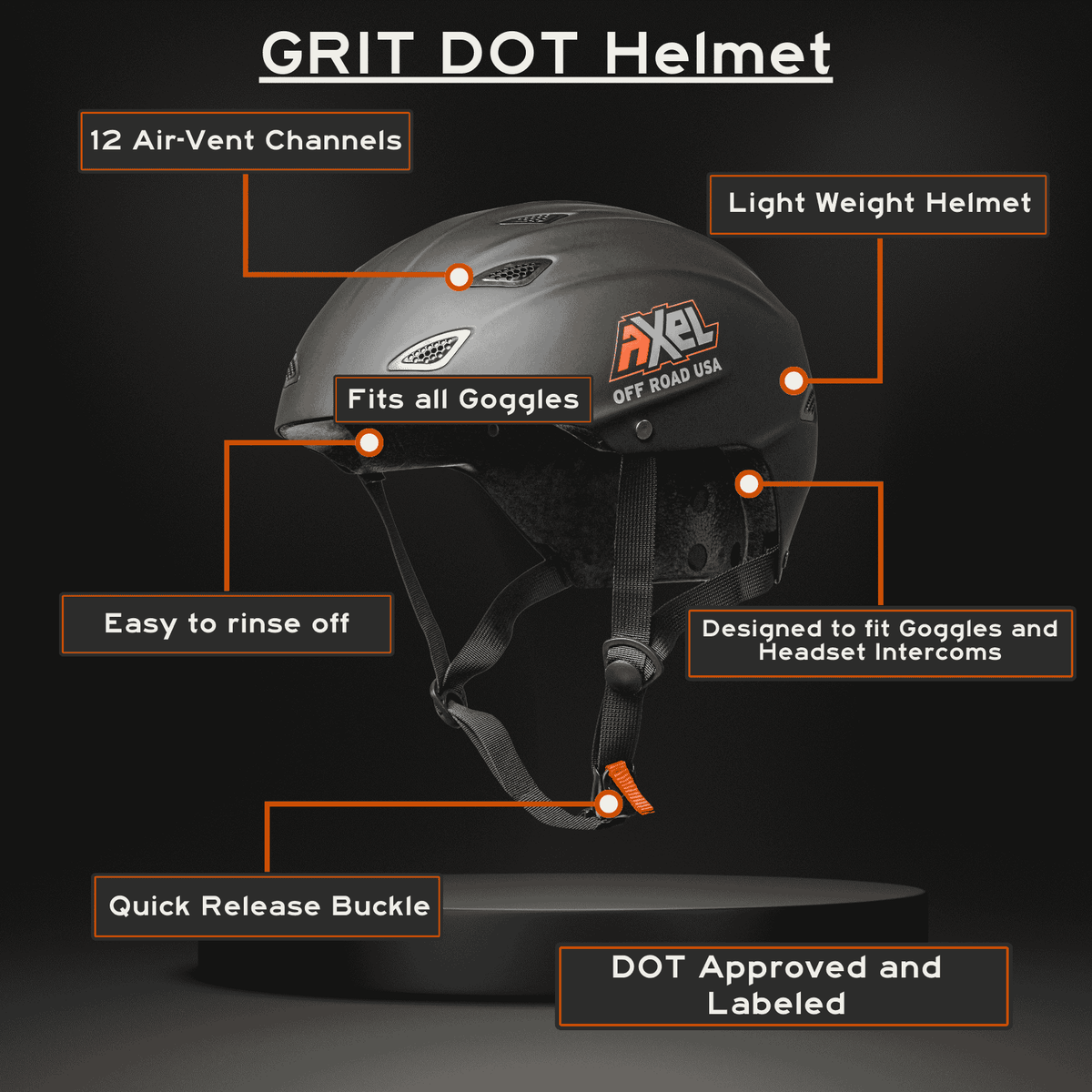 GRIT D.O.T. Helmet