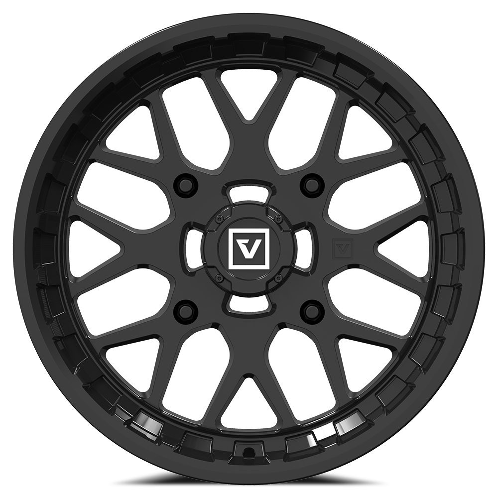 V03 14X7 +25MM 4X137 GLOSS BLACK