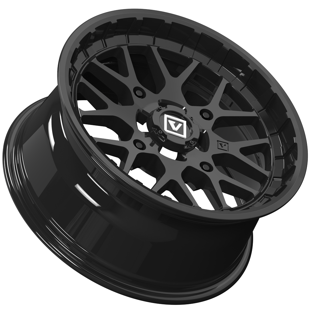 V03 14X7 +25MM 4X137 GLOSS BLACK