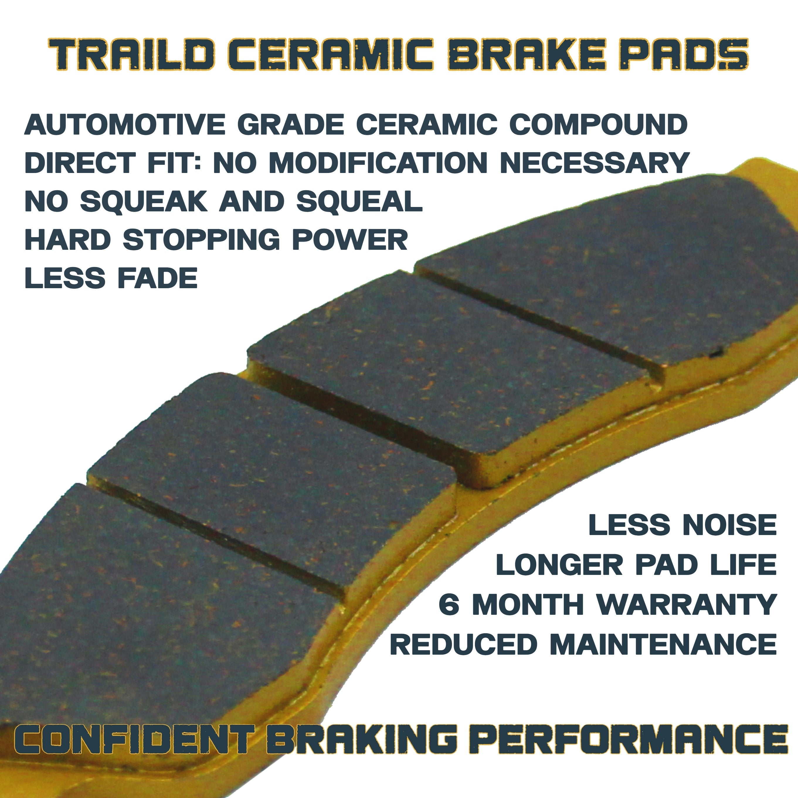 CFMoto U10 PRO/U10XL PRO 2025-2026 Ceramic Brake Pad Set