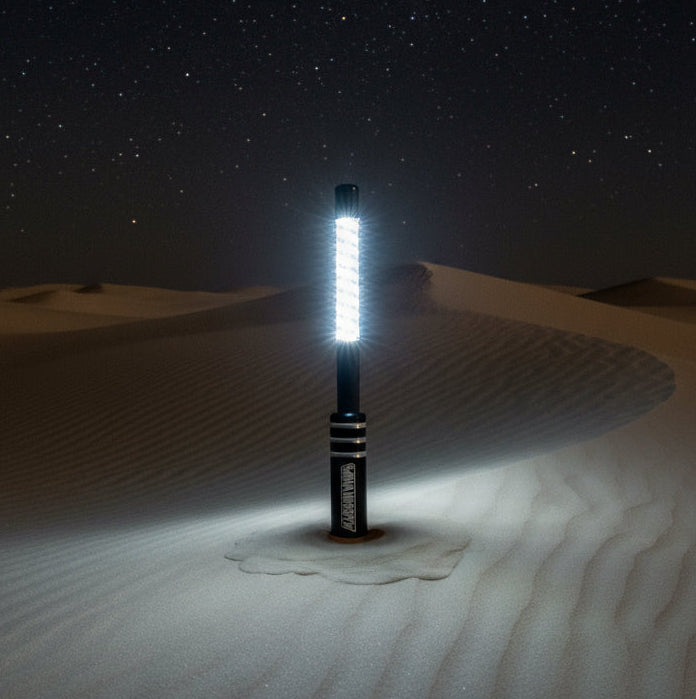 Marshin Whips V2 Black Out LED Whip | Single Stealth Off-Road Light