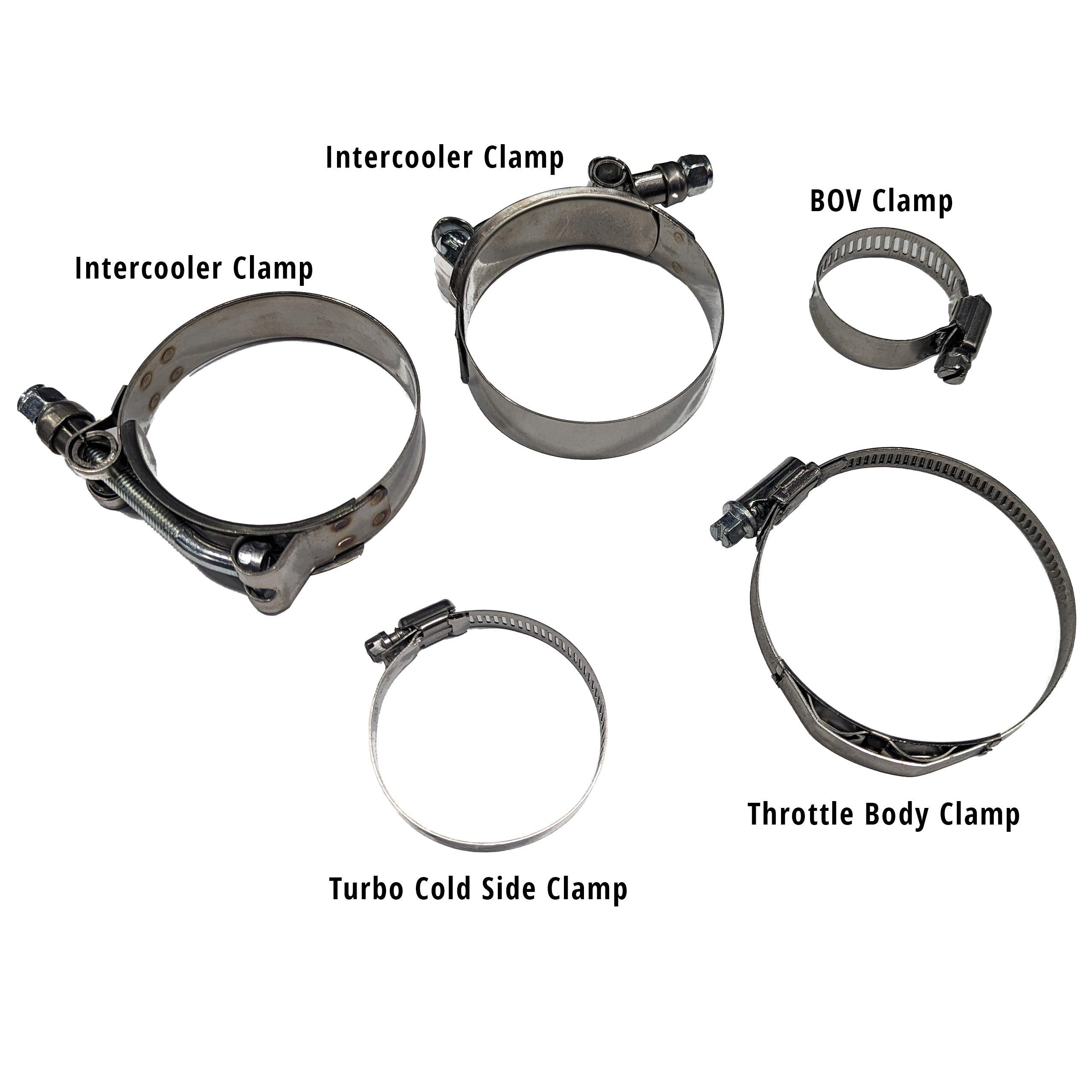 Can Am Maverick X3 Turbo R & RR Stainless Charge Tube Clamp Set - RPM SXS