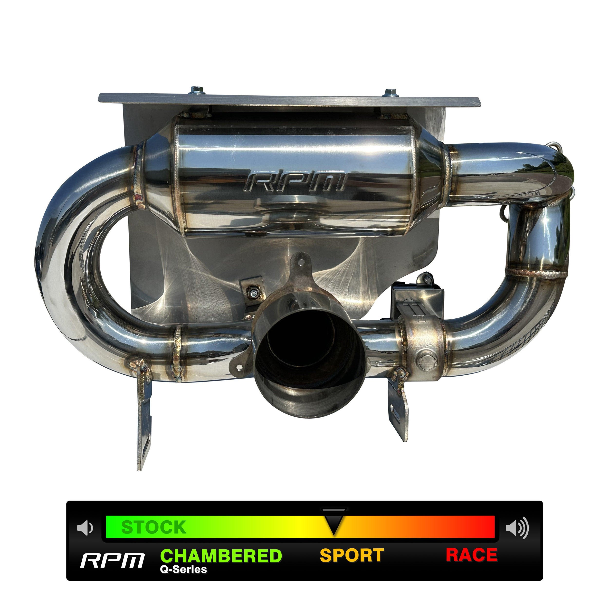 RPM X3 E-Valve Slip On Exhaust Sport Muffler Can-Am Maverick X3 Turbo R & RR 2017-2025
