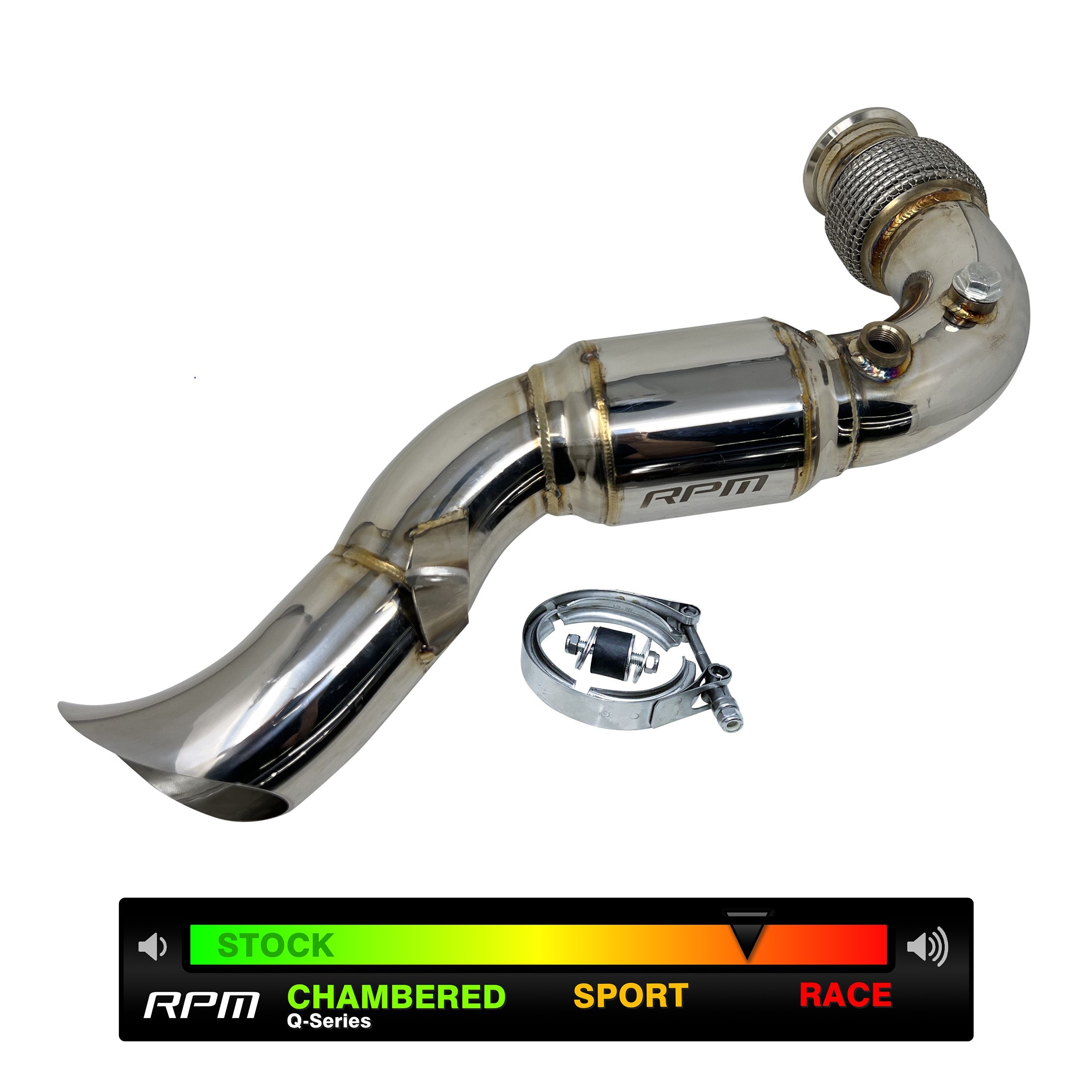 Can Am X3 Turbo Back 3" Full Race / Drag Pipe With Muffler