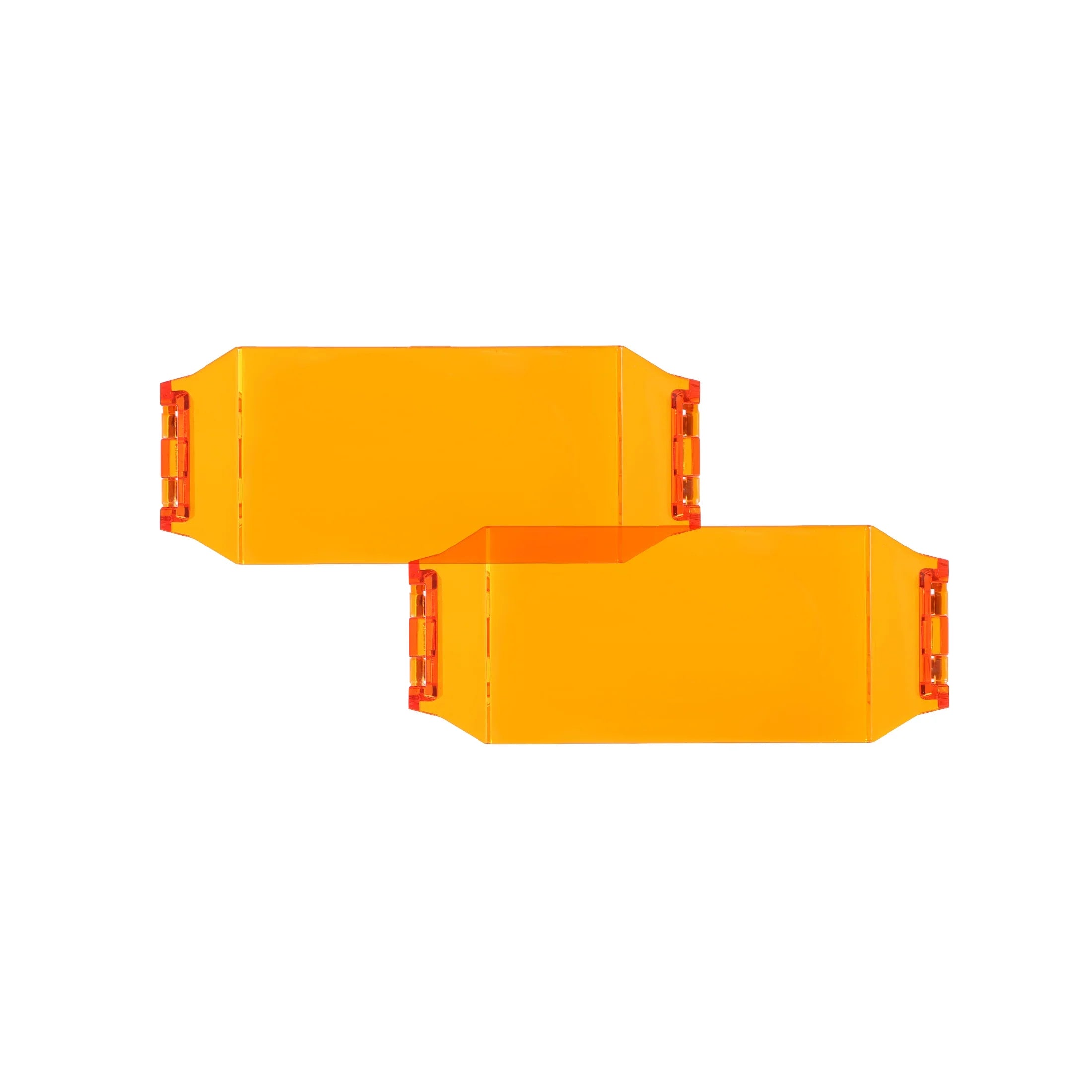 V-MAX Series | 4 Inch 72W 6960LM Spot Beam Side Shooter LED Rectangular Pod Lights with Amber DRL