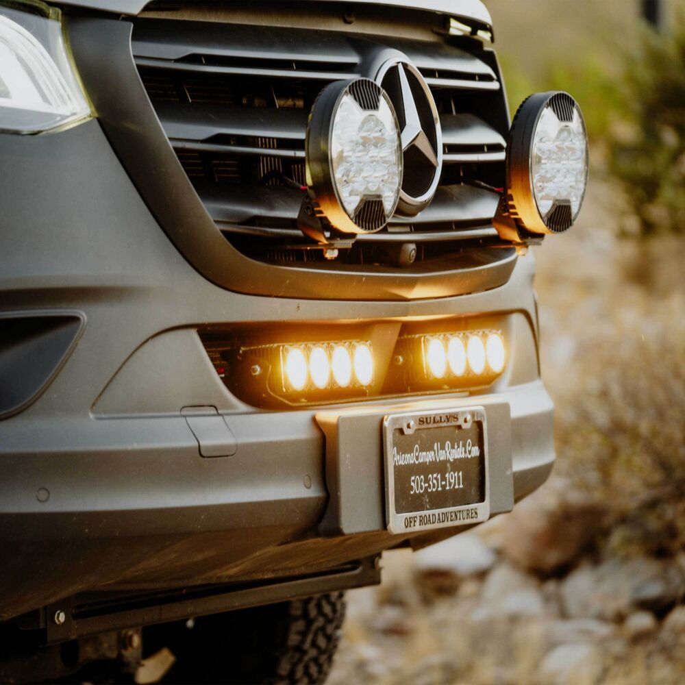 Light Bar - Bumper Mount - Dual FLEX ERA® Light Bar Bracket - 2019+ Mercedes Sprinter Van - # 73446