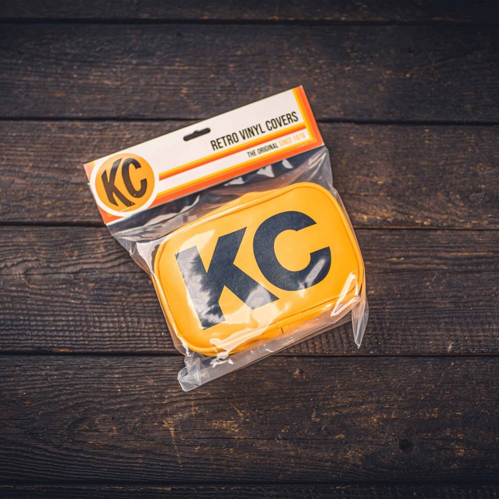 Cover; Retro 5x7" Rectangular Vinyl Yellow w/ Black KC Soft (pr) - # 5601