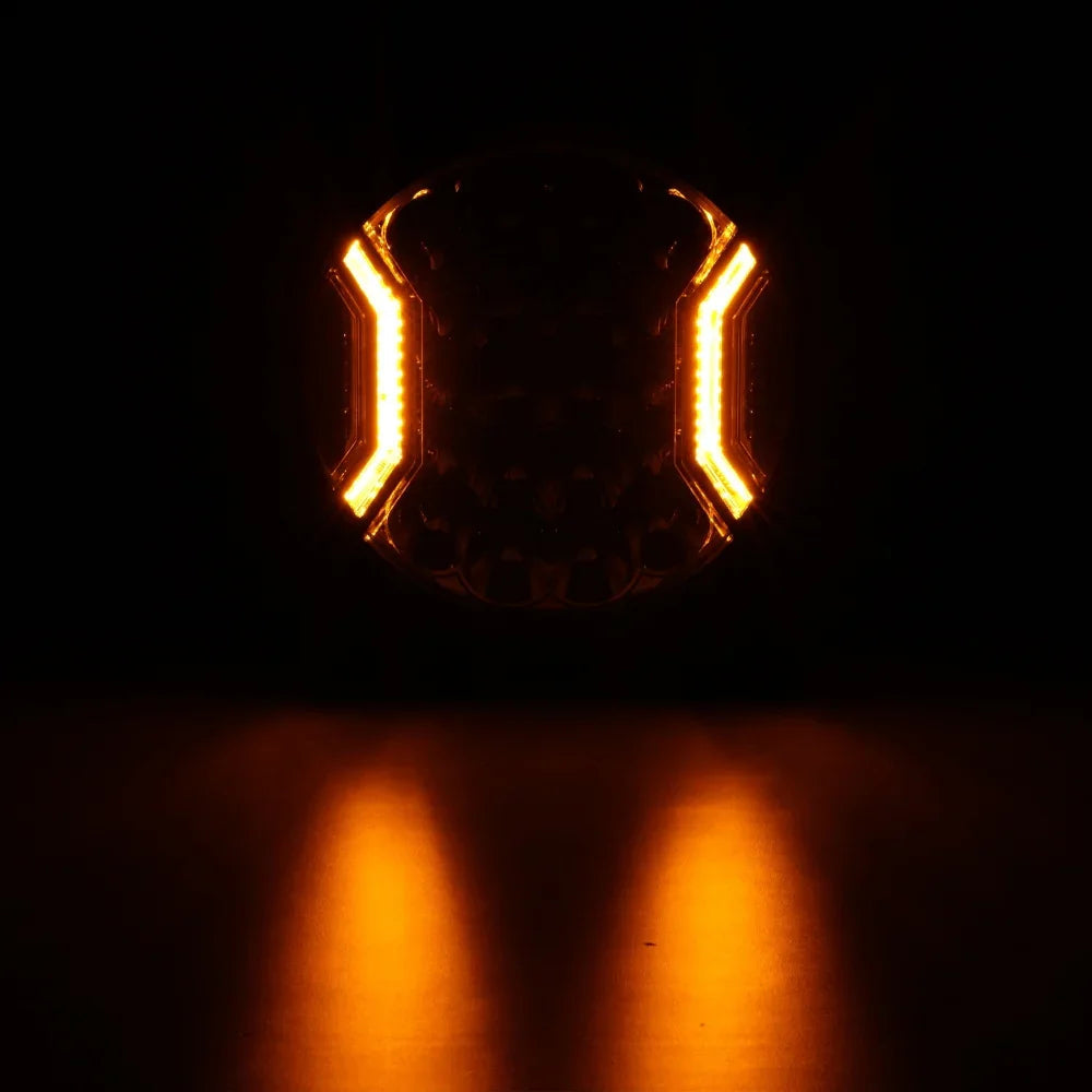 V-ULTRA Series | 9 Inch 300W LED Side Shooter White Driving Lights with Amber DRL