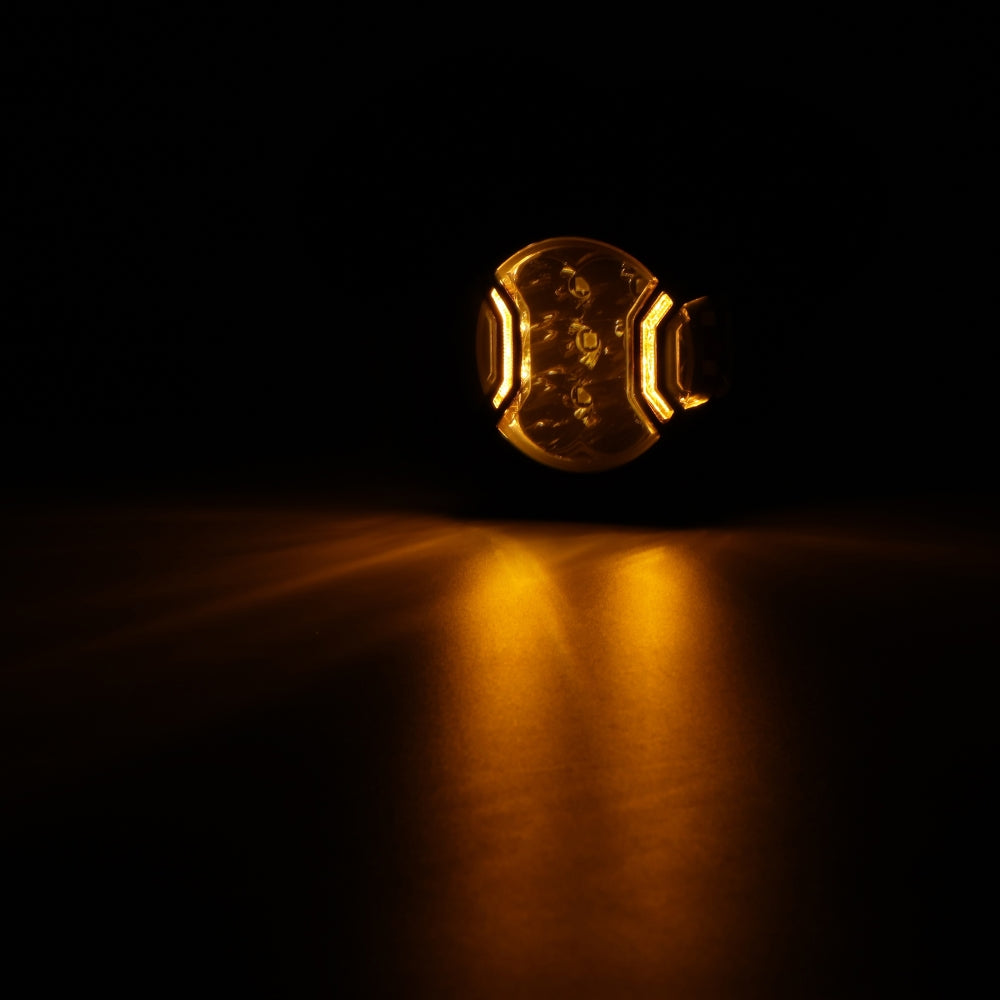 V-ULTRA Series | 3 Inch 108W LED Side Shooter Amber Pod Lights with Amber DRL