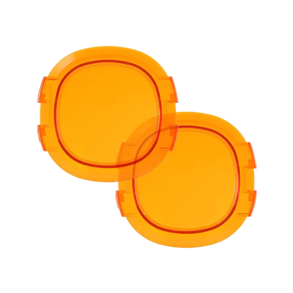 P4 Series 4 Inch Round LED Pod Lights Dark Amber Cover Light Shield Cover