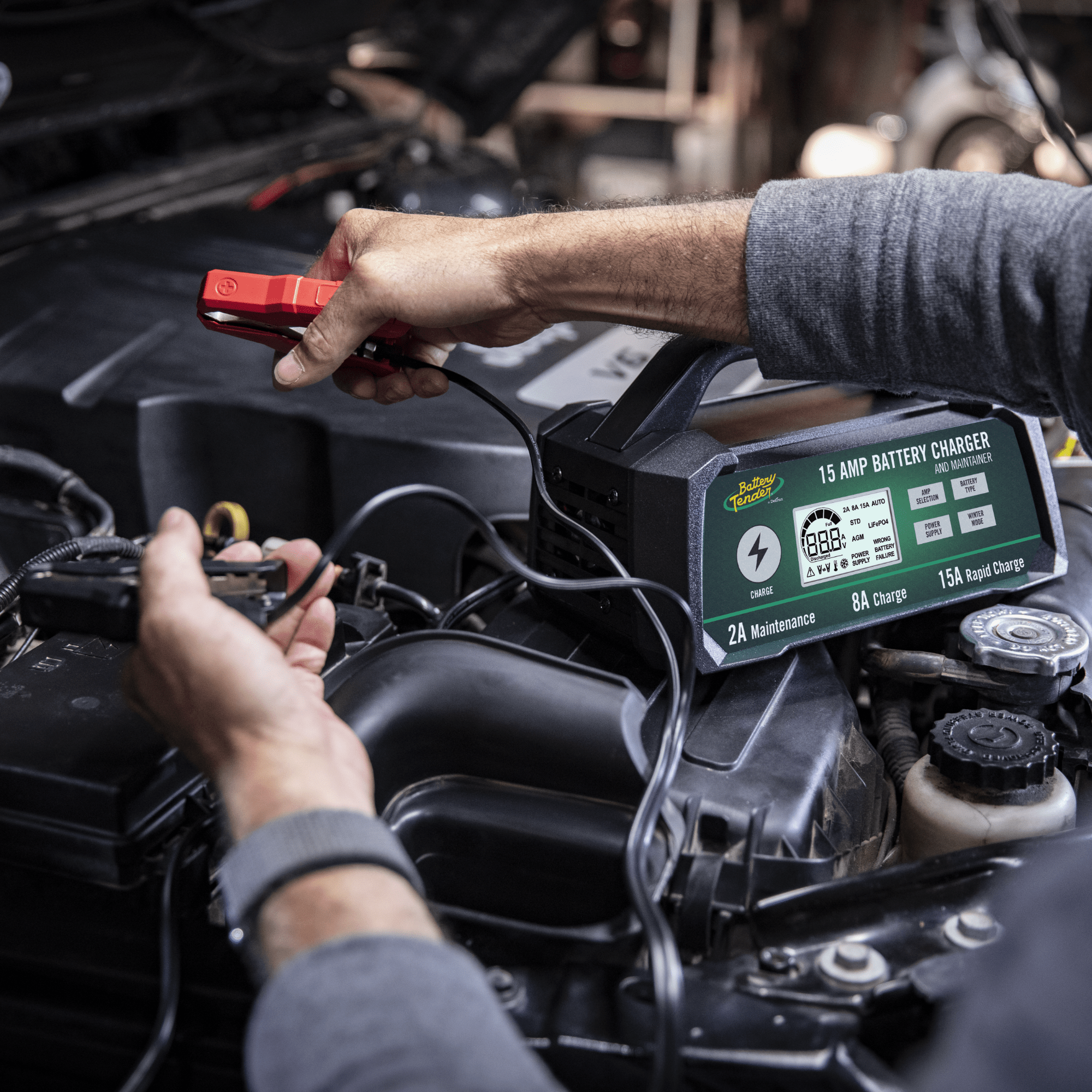 Power Tender® 15/8/2 Amp 12V Battery Charger and Maintainer