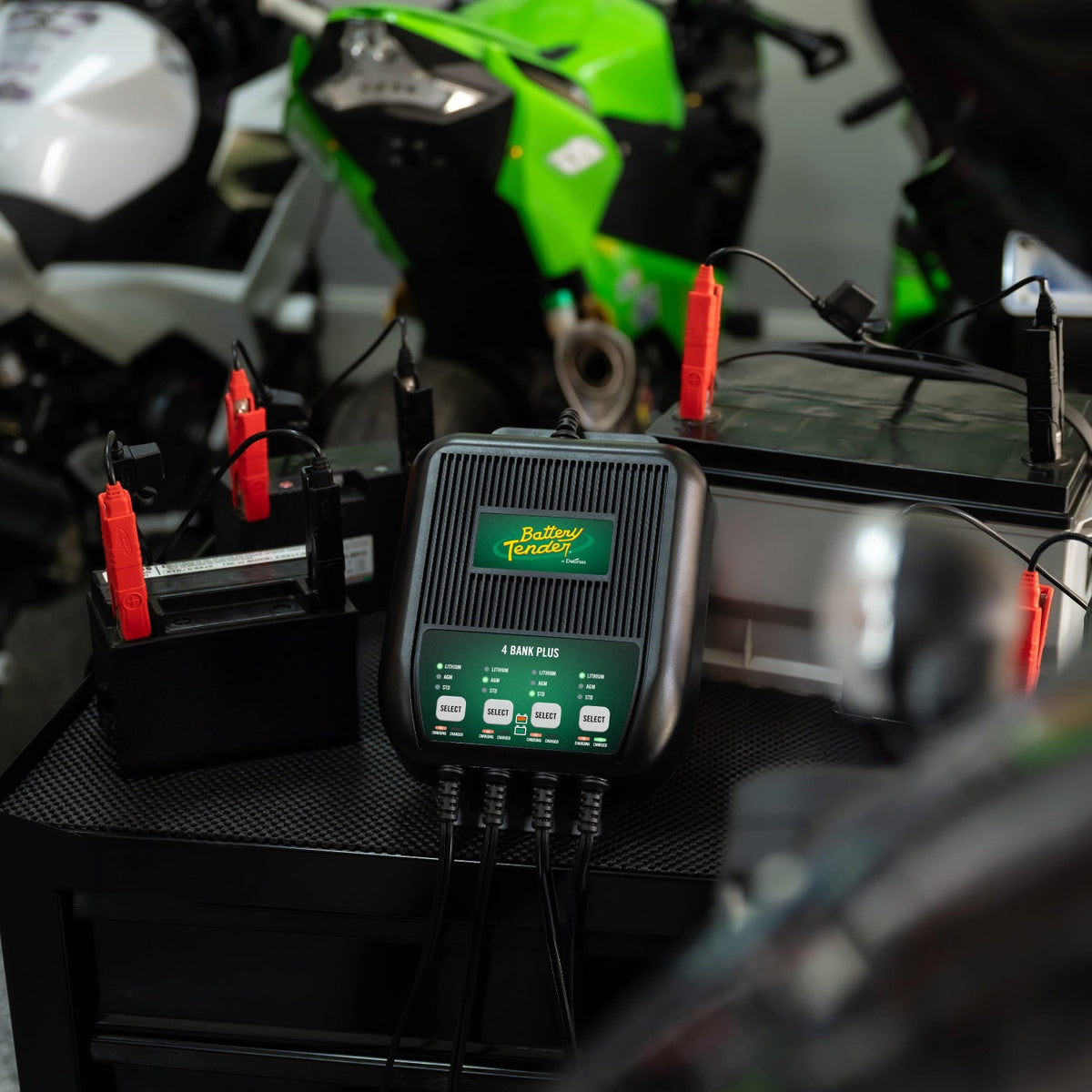 Battery Tender® 4-Bank 12V 1.25 Amp Battery Charger and Maintainer