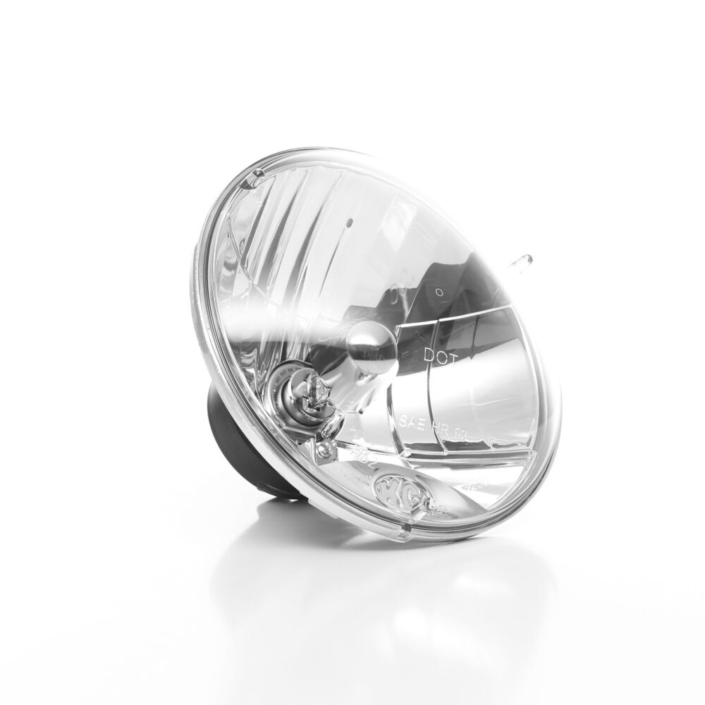 7" H4 DOT Halogen Headlights - Driving Beam - Pair - Universal / 97-06 Jeep TJ - # 42301