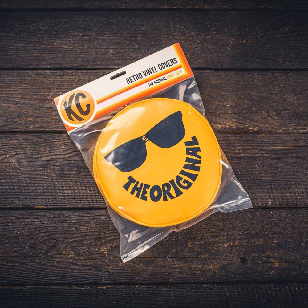 Cover; Retro 8" Vinyl Yellow w/ "THE ORIGINAL" Smiley Sunglasses (pr) - # 5805