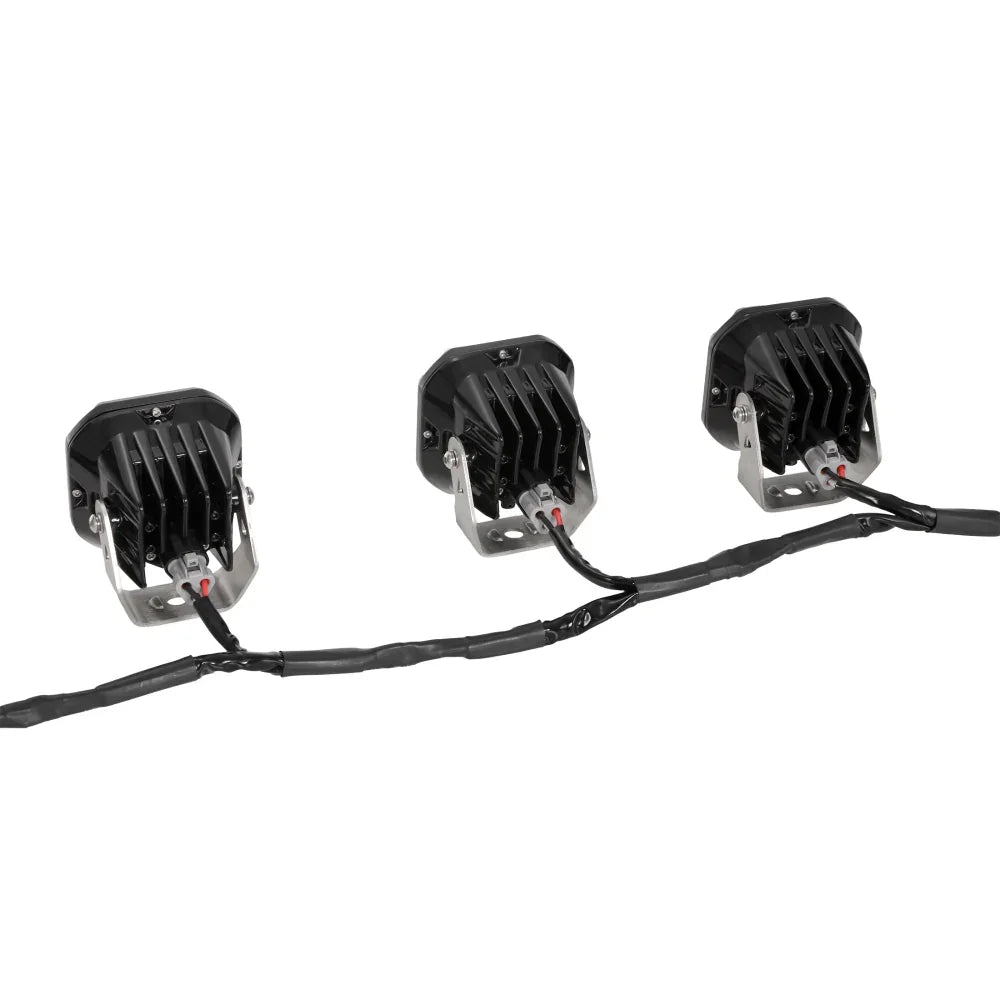 Color Play Series RGB Version 6-LED Pod Light Power Wiring Harness Kit with 3 PIN DT Plug