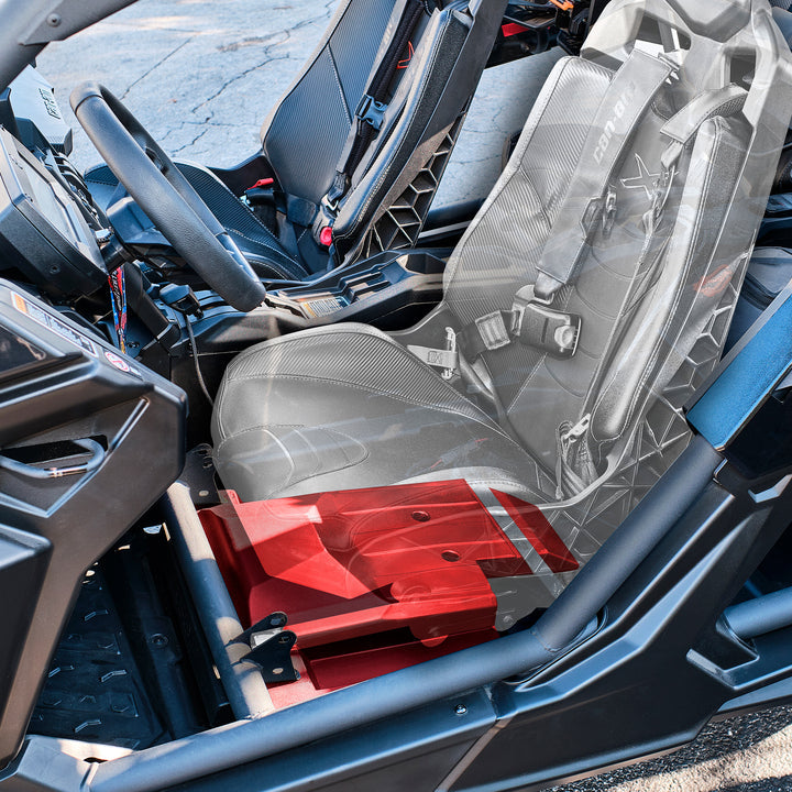 Can-Am Maverick X3 Stage 2 Dash Panel Speaker Enclosures and Driver Side Under Seat Subwoofer Enclosure - 2800W MAX