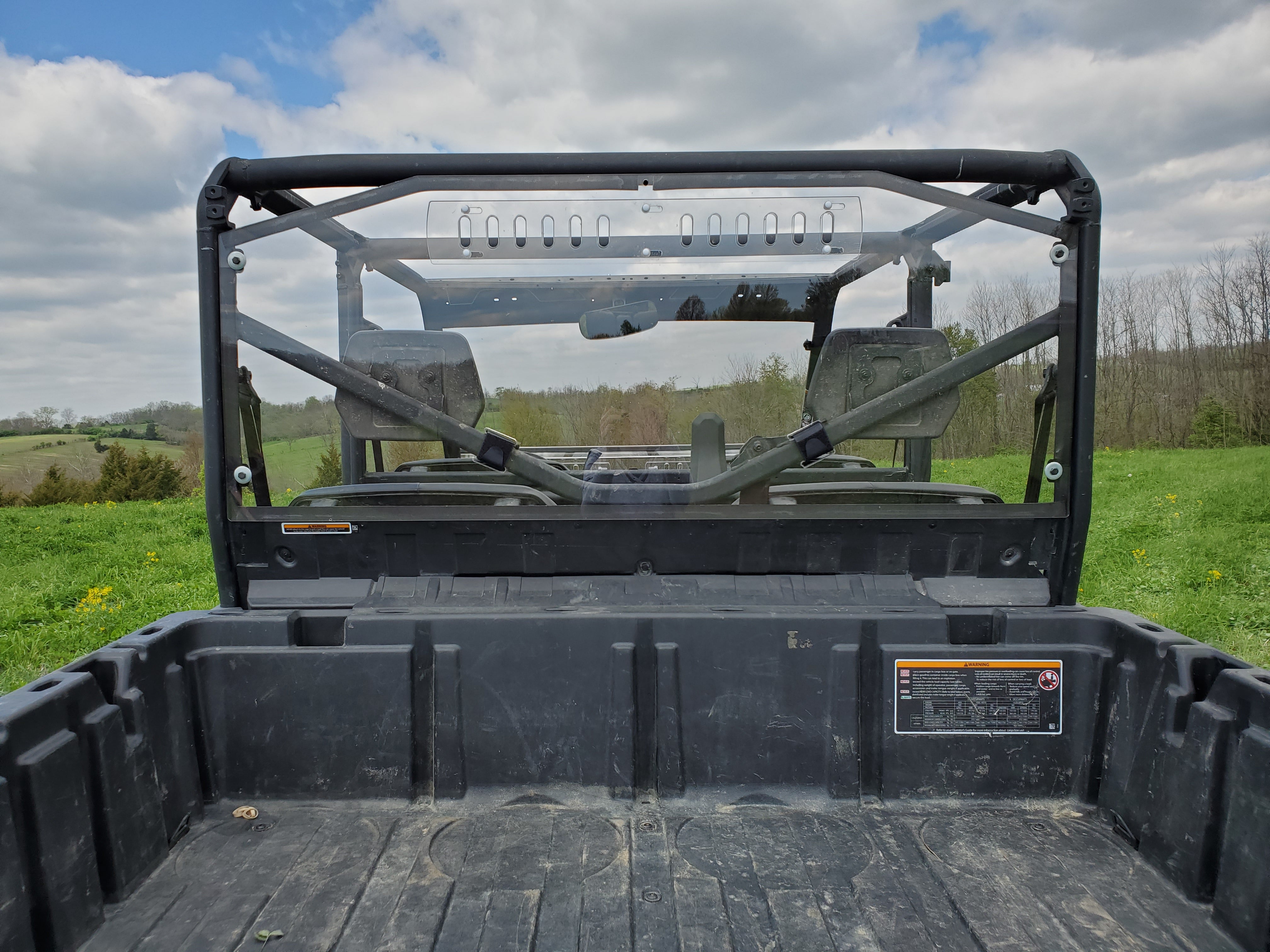 Can-Am Defender - 1 Pc Lexan Back Panel w/Vent Option