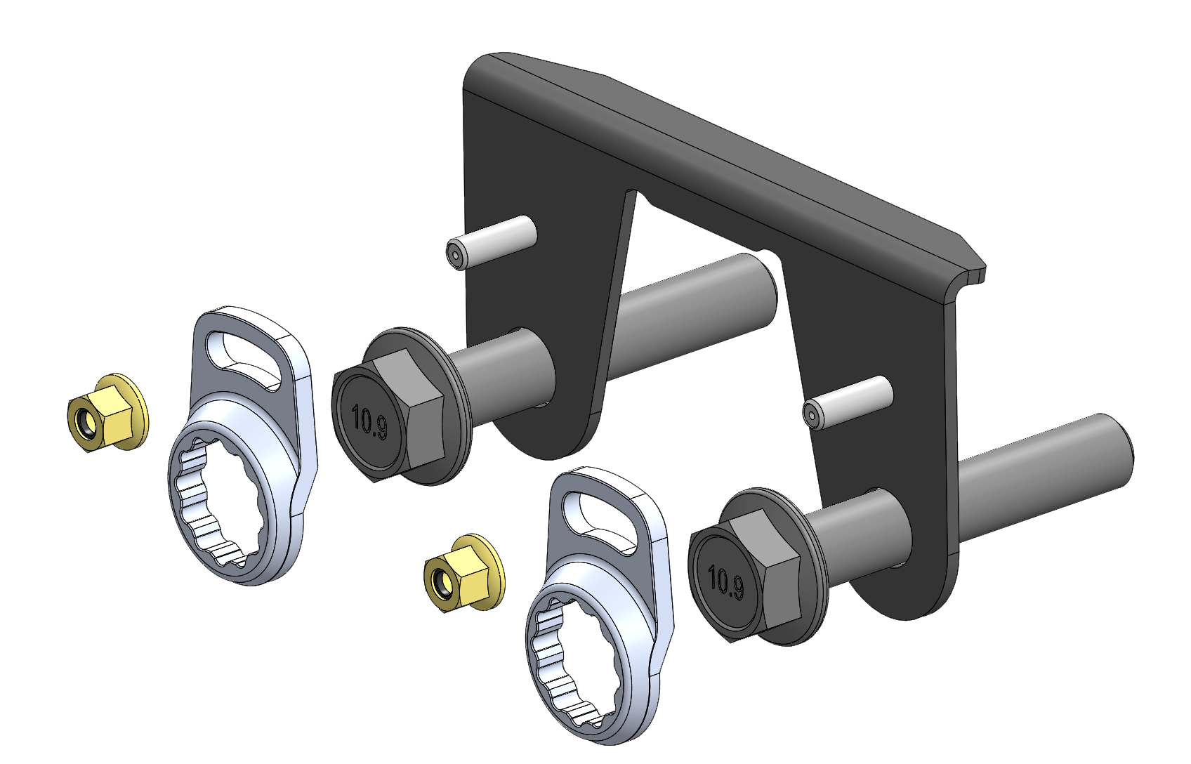 Can-Am Maverick R Lower A-Arm Rear Bolt Retainer Kit