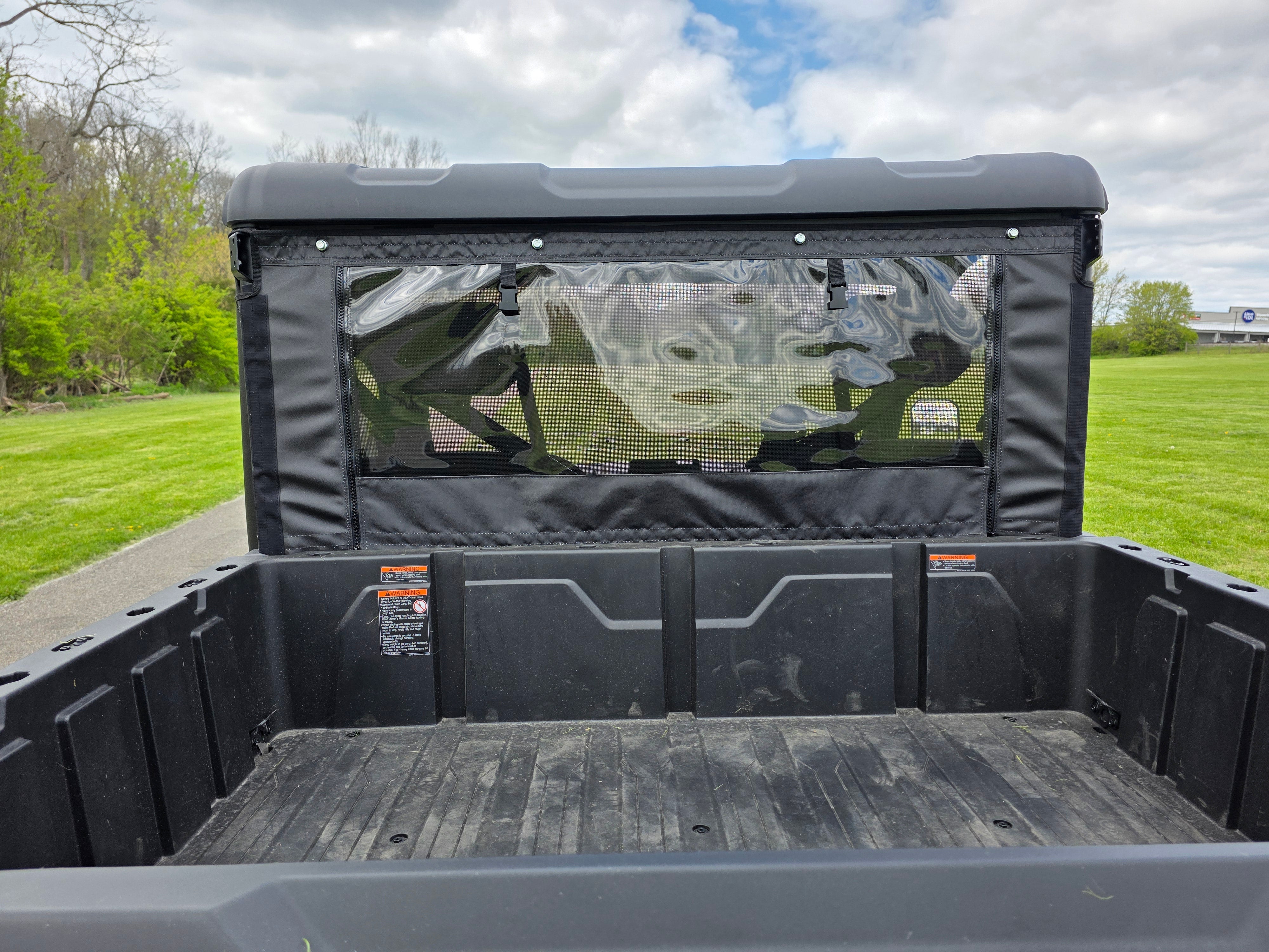 Can-Am Maverick X3 - Soft Back Panel with Mesh/Vinyl Window - PATENT PENDING