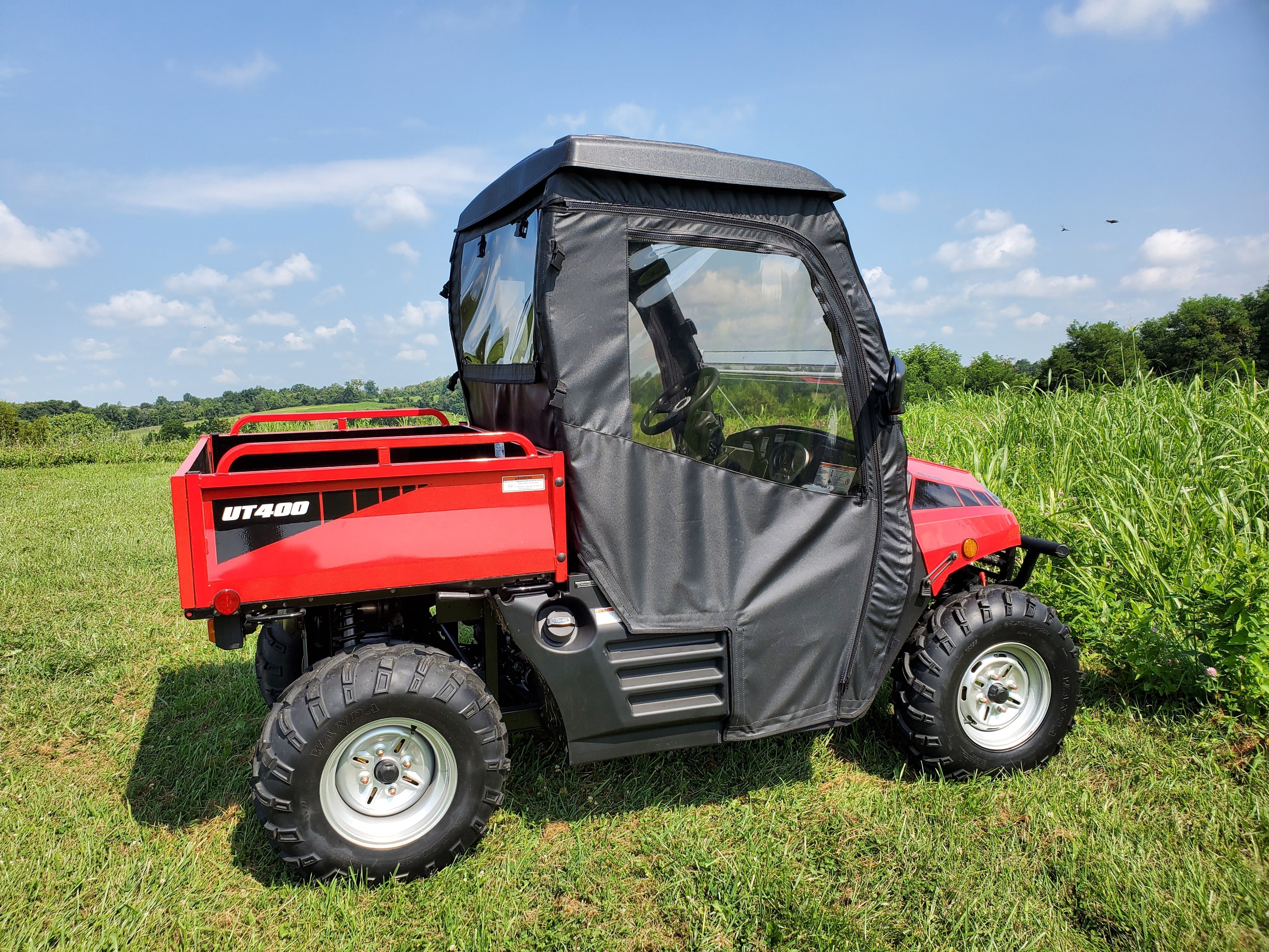 Coleman UT400/HiSun HS 400 - Full Cab Enclosure for Hard Windshield