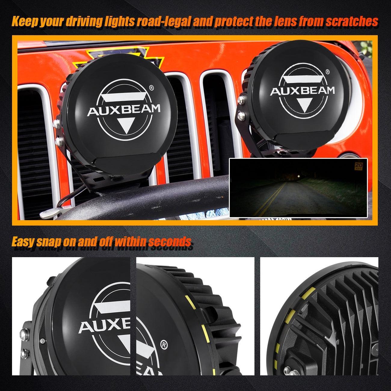 360 PRO/RAY-L Series 7/9 Inch LED Driving Lights Black Cover Light Shield Cover