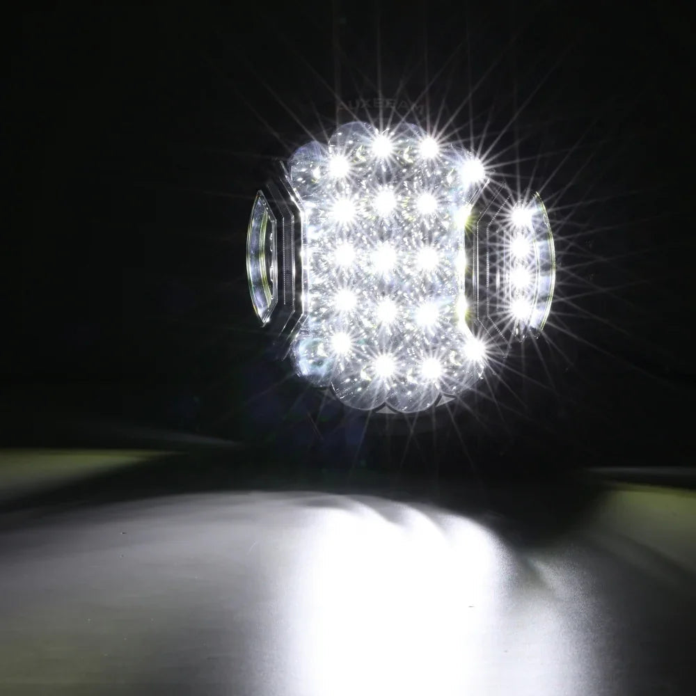 V-ULTRA Series | 9 Inch 300W LED Side Shooter White Driving Lights with Amber DRL