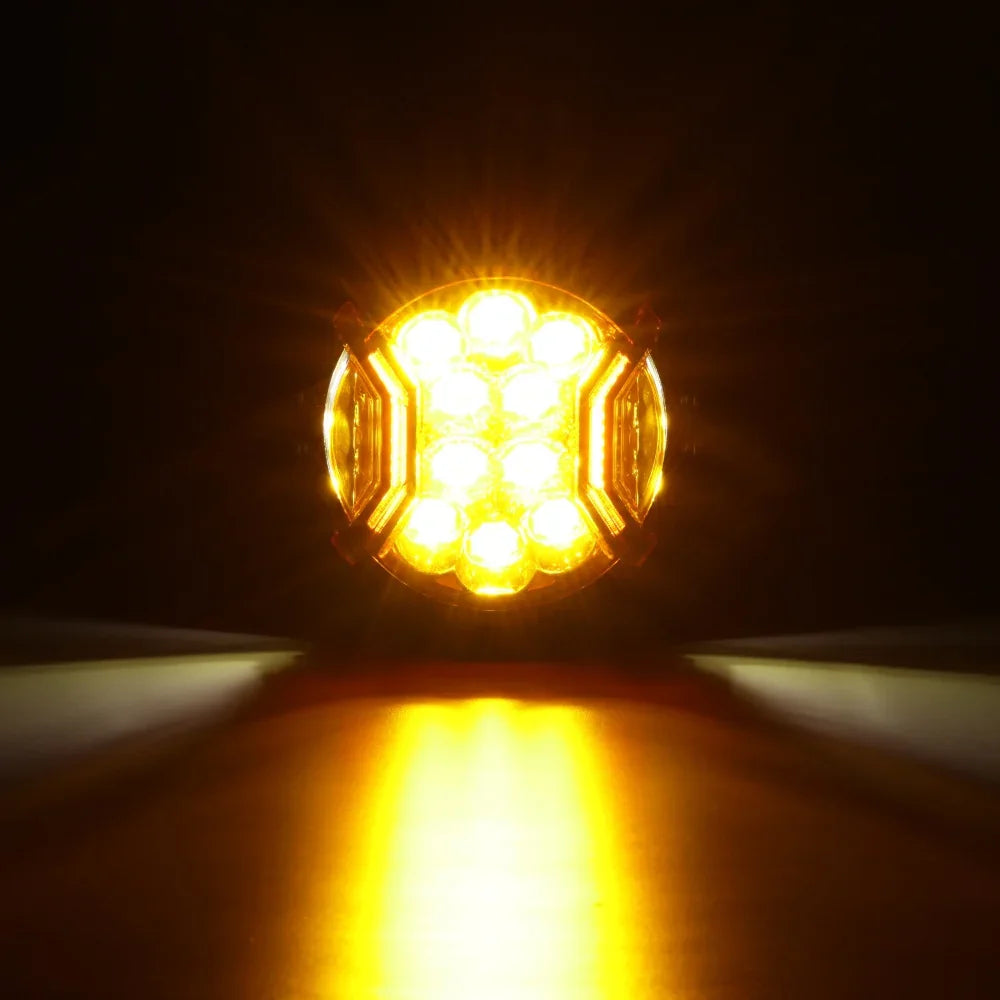 V-ULTRA Series 3/5/7/9 Inch LED Pod Lights Dark Amber Cover Light Shield Cover