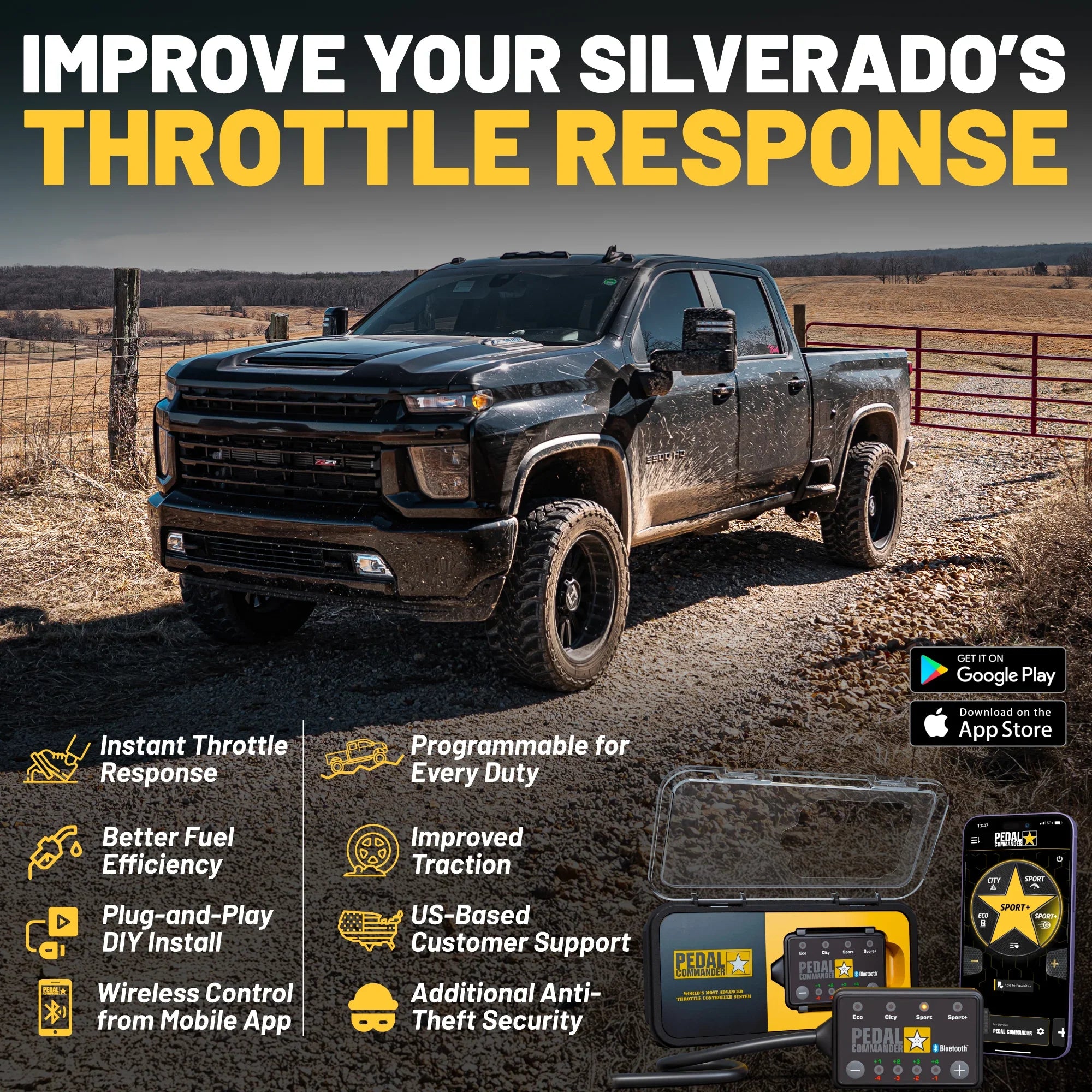 Pedal Commander for Chevrolet Silverado 3500