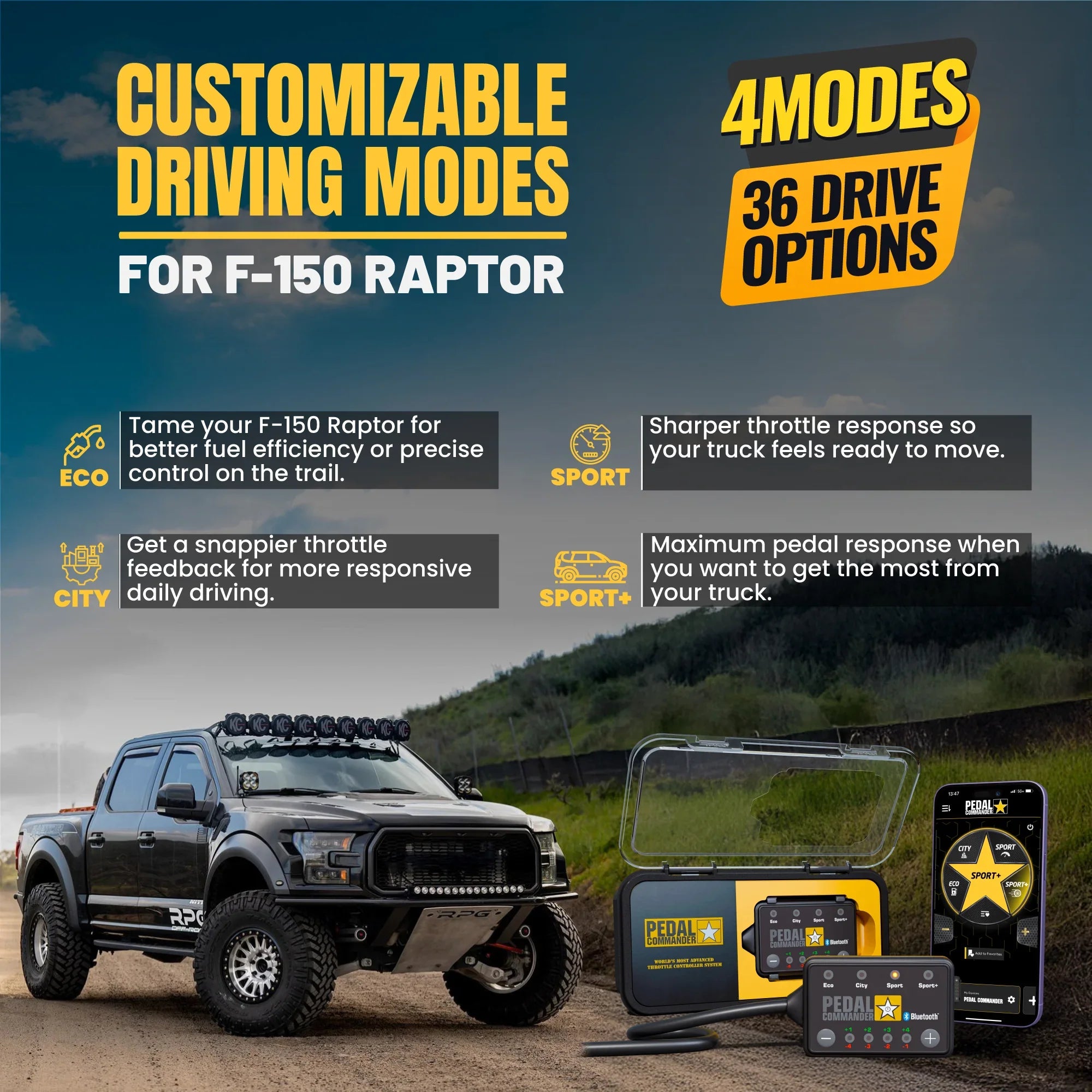 Pedal Commander for Ford F150 Raptor