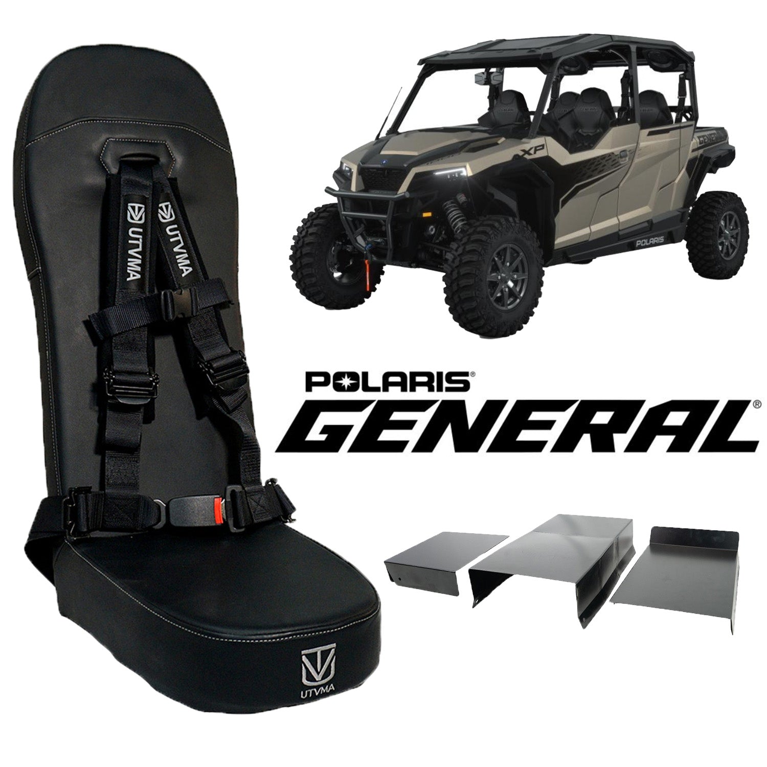 General 4 Rear Bump Seat w Console Delete Kit (2016-2025)