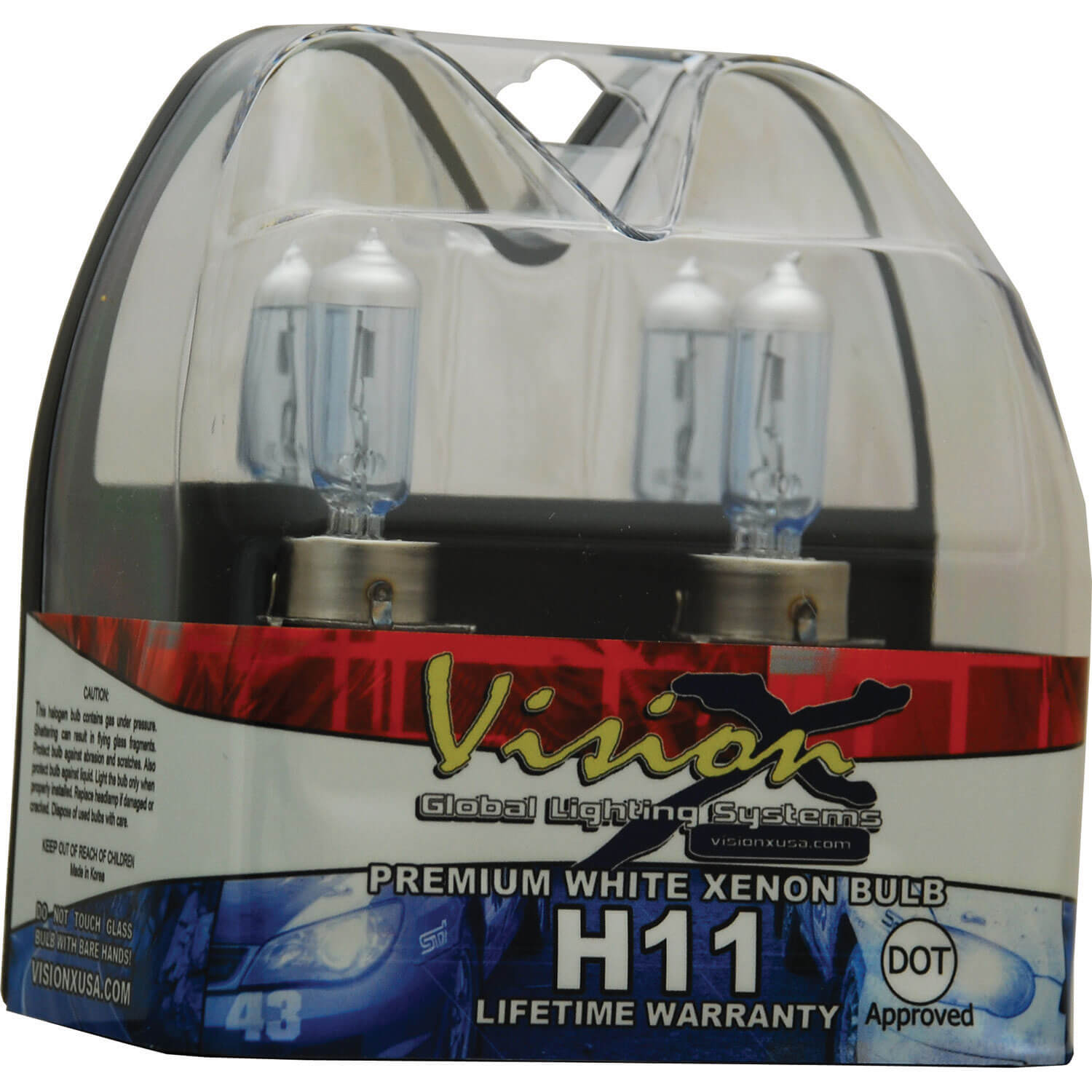 Super White Fog Bulb Set  H11 Low 55 Watt