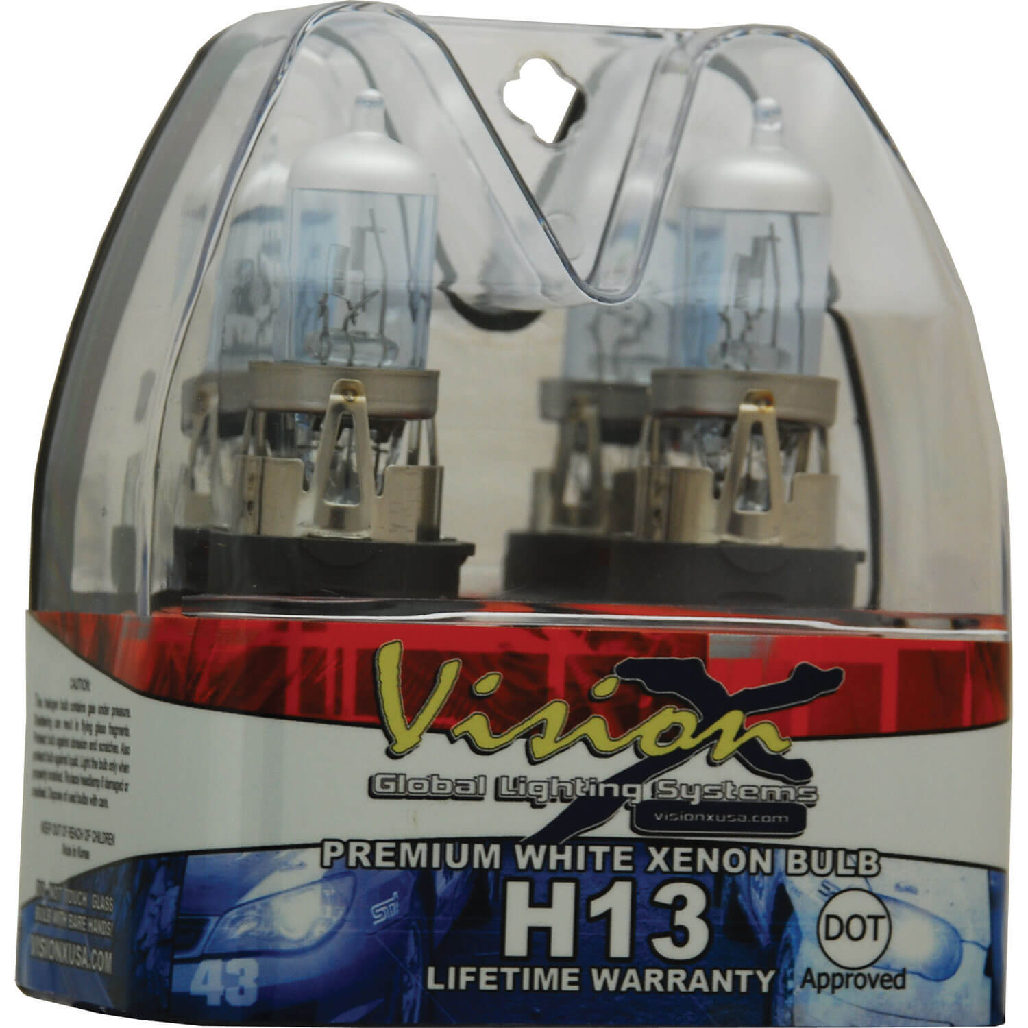 Superwhite Fog Bulb Set H13 Hi/Low 60/55 Watt