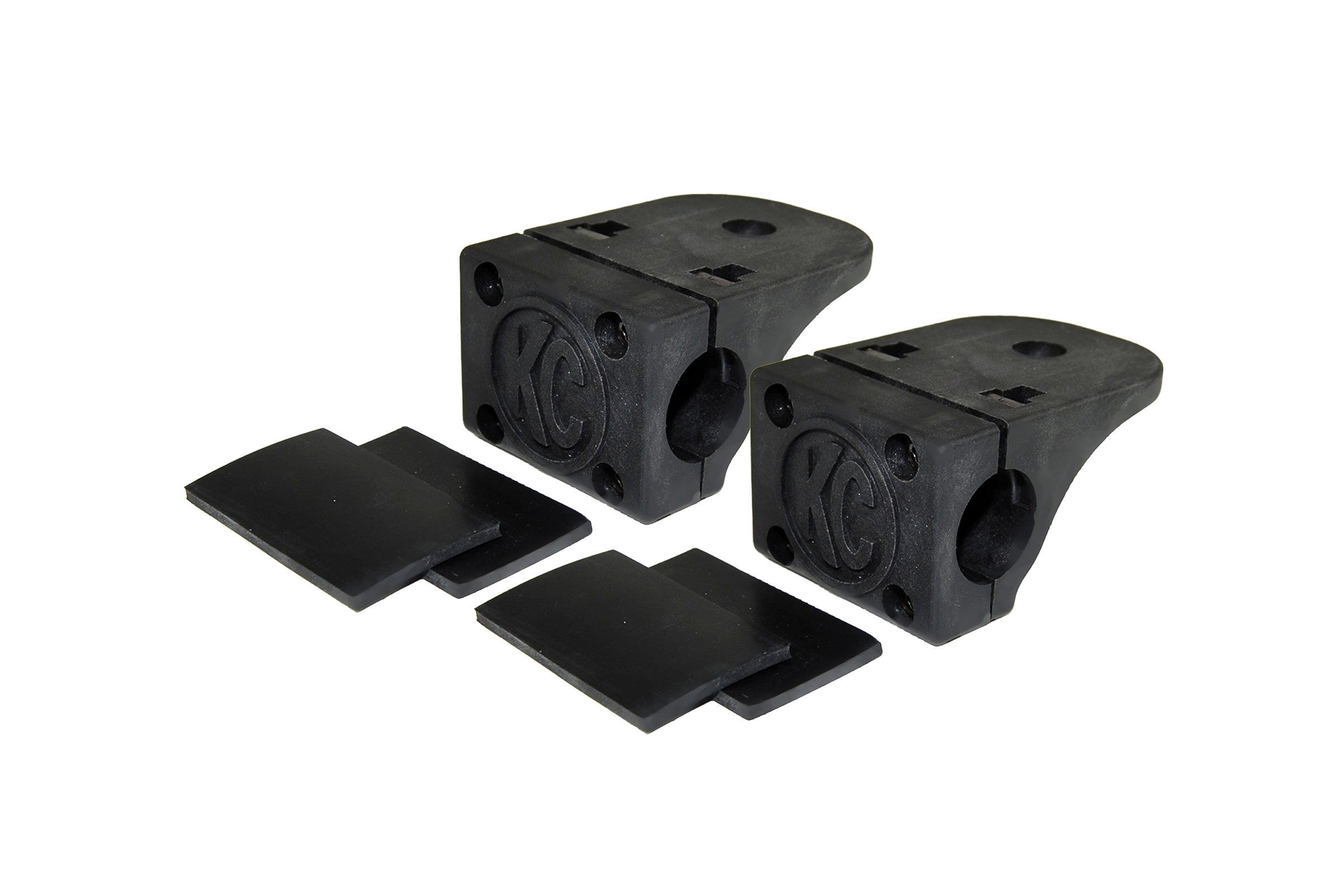 Bracket Set - Tube Clamp Light Mount - Rubber Adjustment Shims - 0.75" - 1.0" - #73001