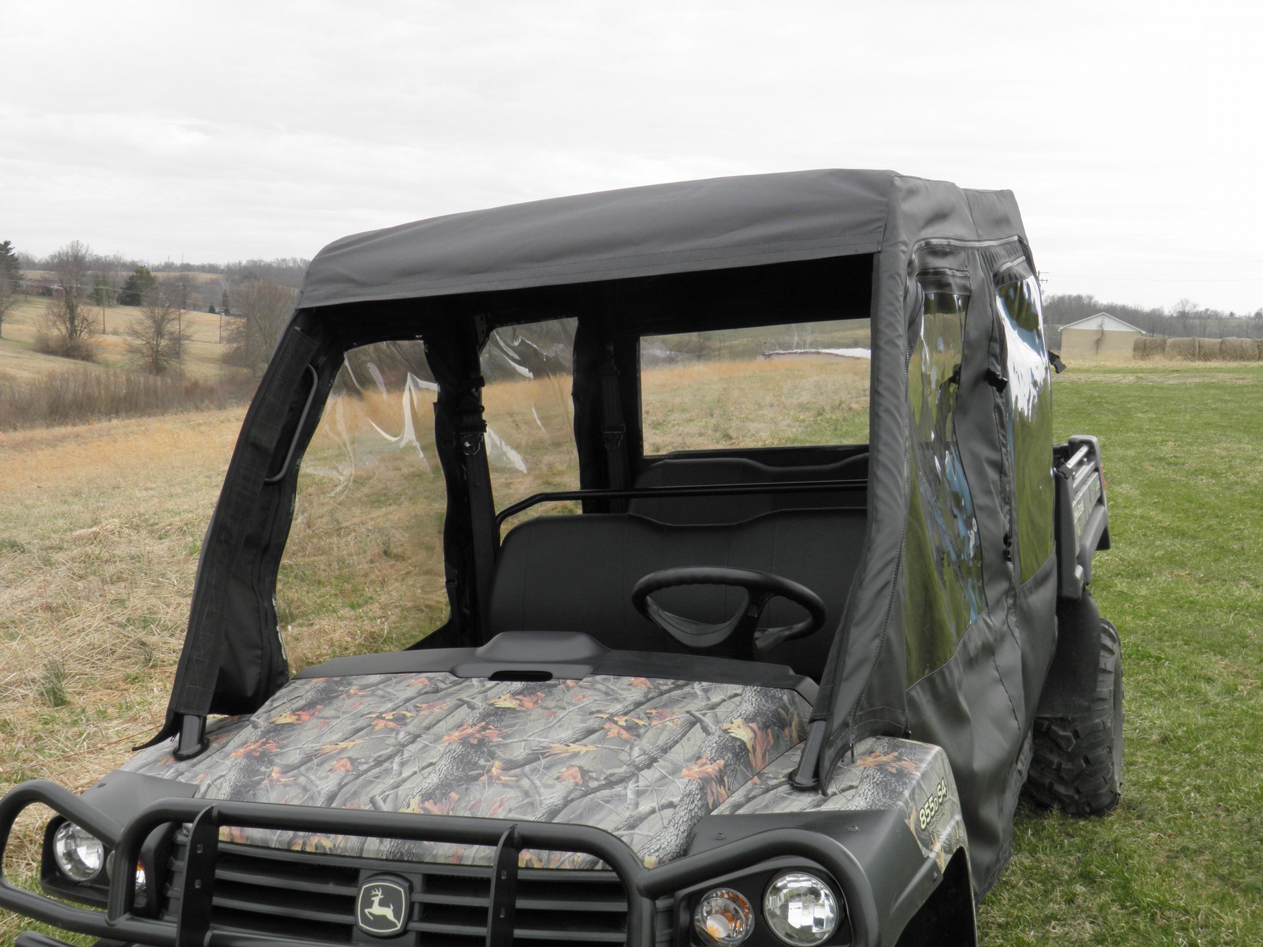 John Deere Gator 550/560/590 4-Seater - Full Cab Enclosure for Hard Windshield