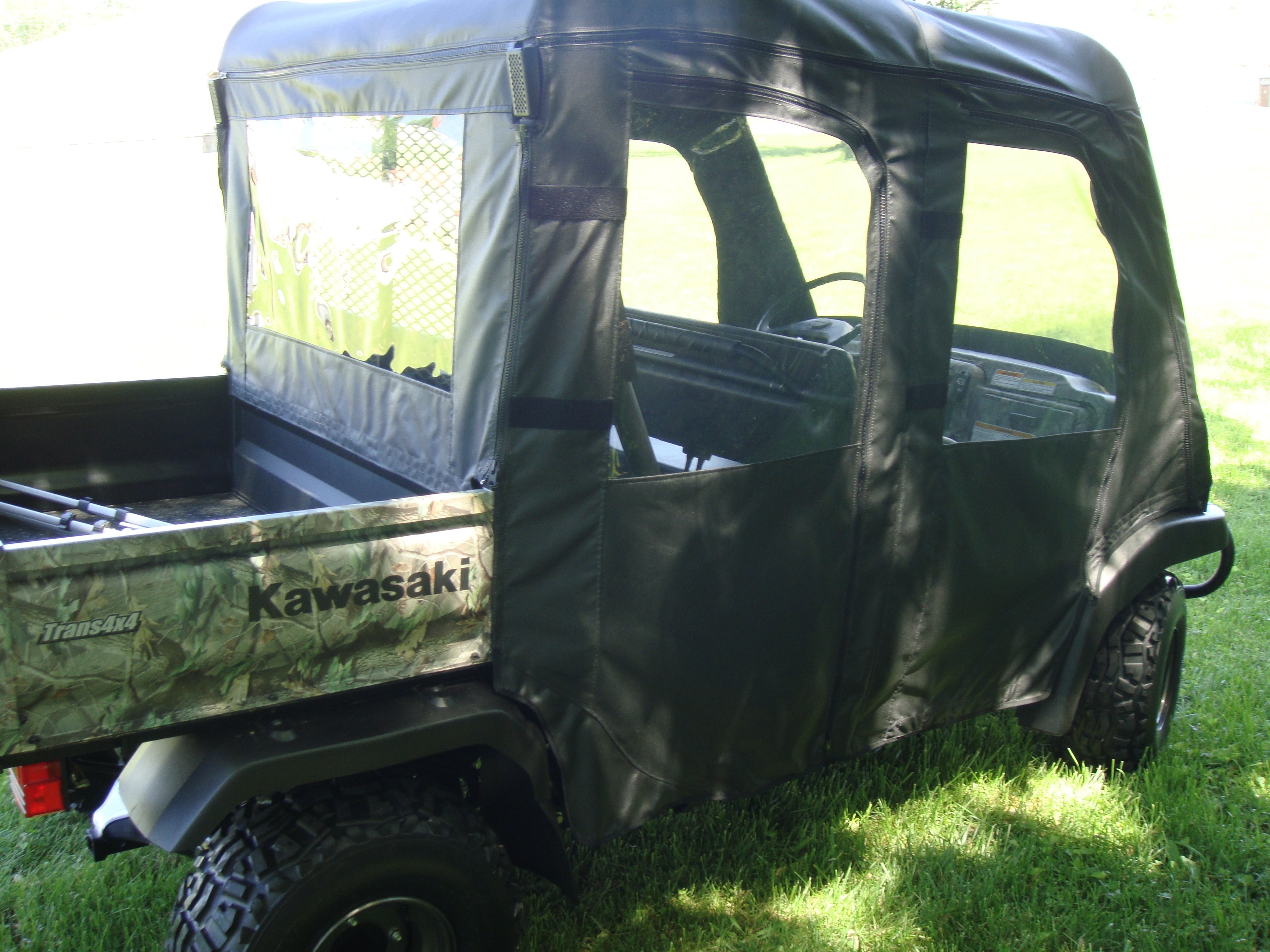Kawasaki Mule 3000/3010 Trans - Full Cab Enclosure with Vinyl Windshield