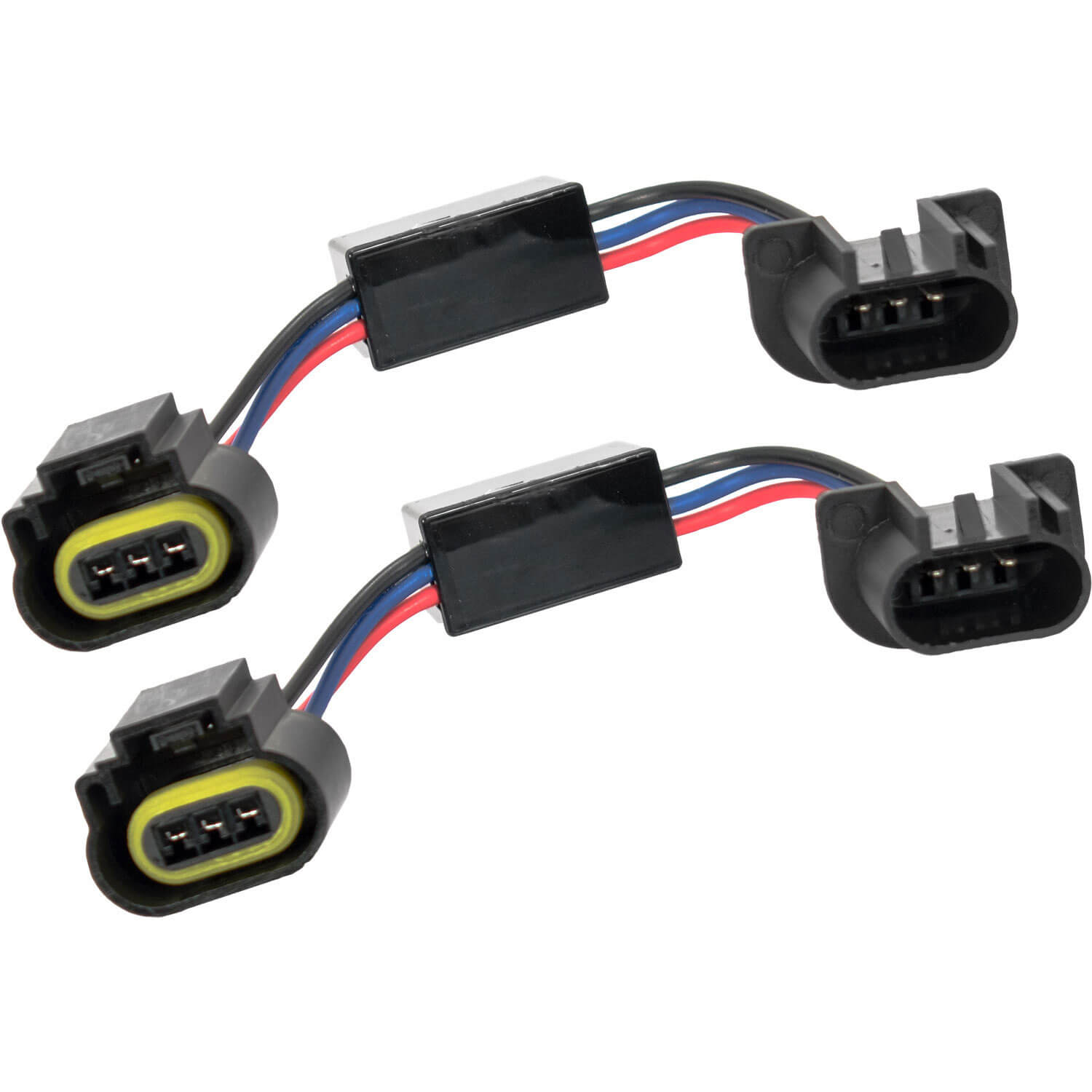 Pair of High Four Adapter With H13 Plugs