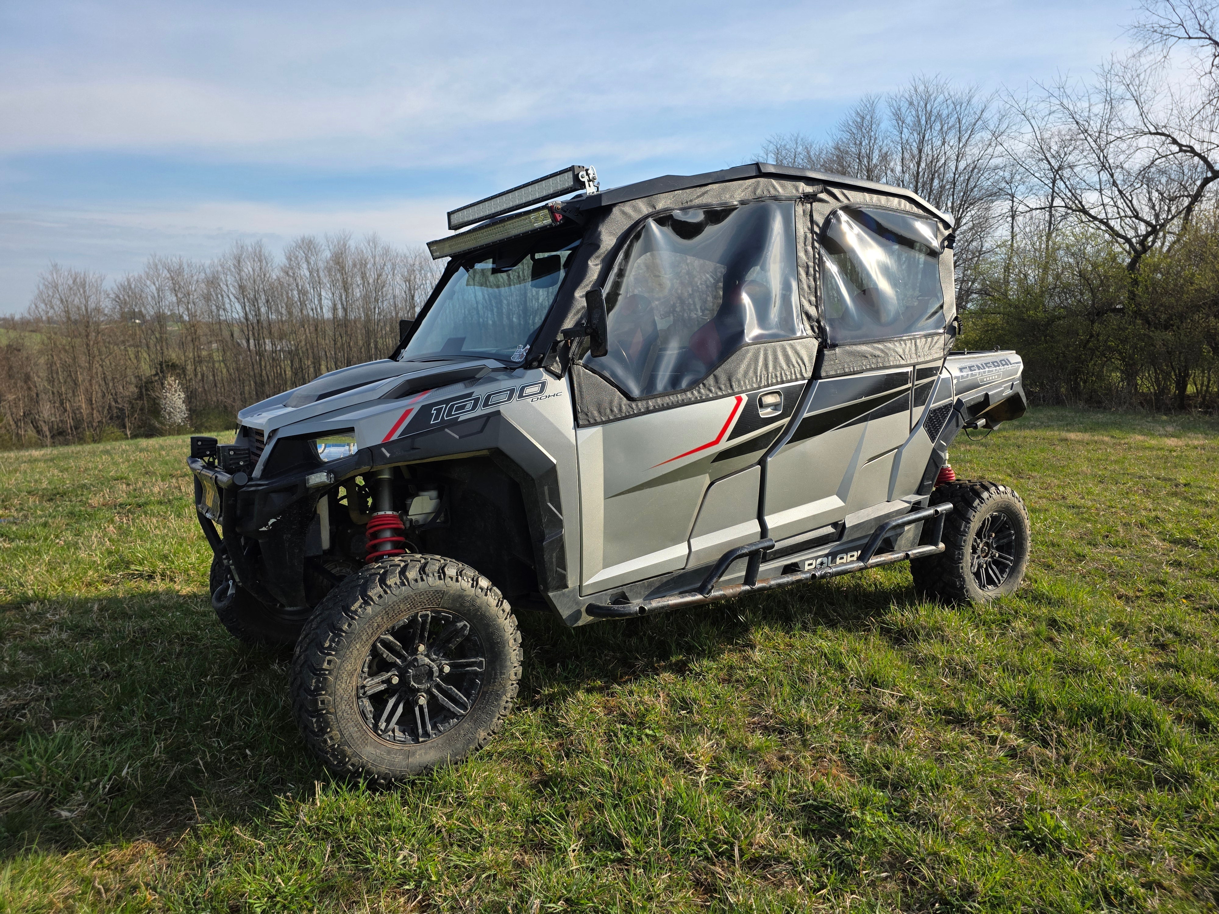 Polaris General Crew - Full Cab Enclosure for Hard Windshield