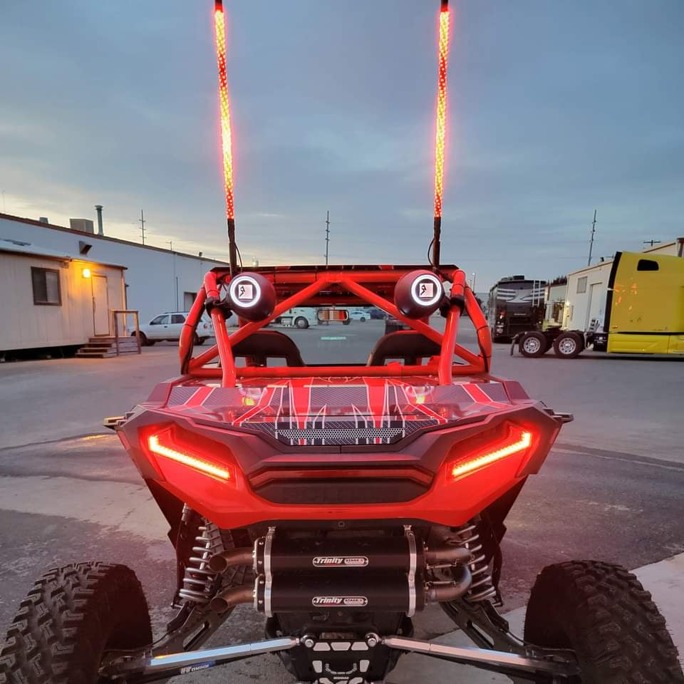 Pro Series RGBW LED Light Whips (Pair)