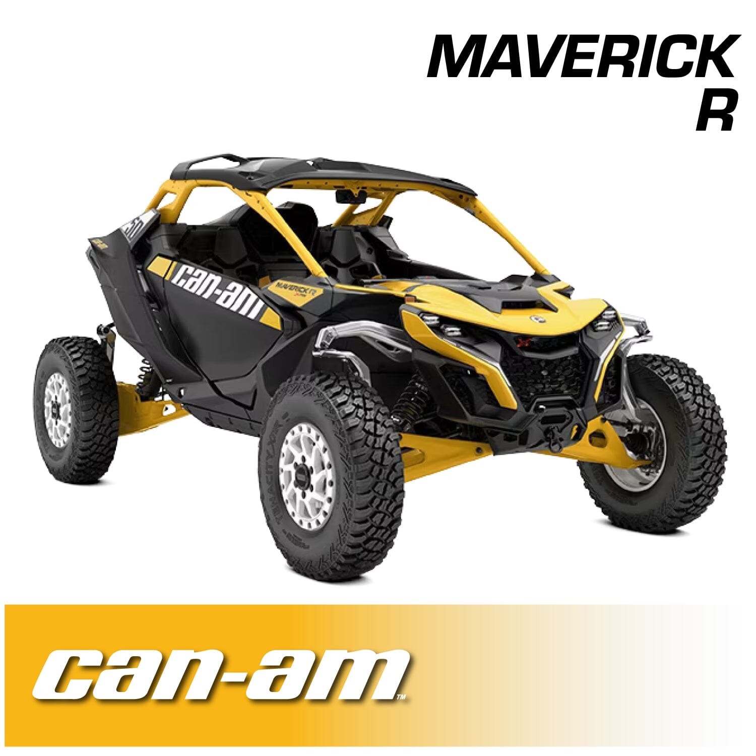 Can-Am Maverick R Complete Communication Kit with Rocker Switch Bluetooth Intercom and 2-Way Radio - 696 PLUS Remote Head / M1 VHF Business Band / Top Mount
