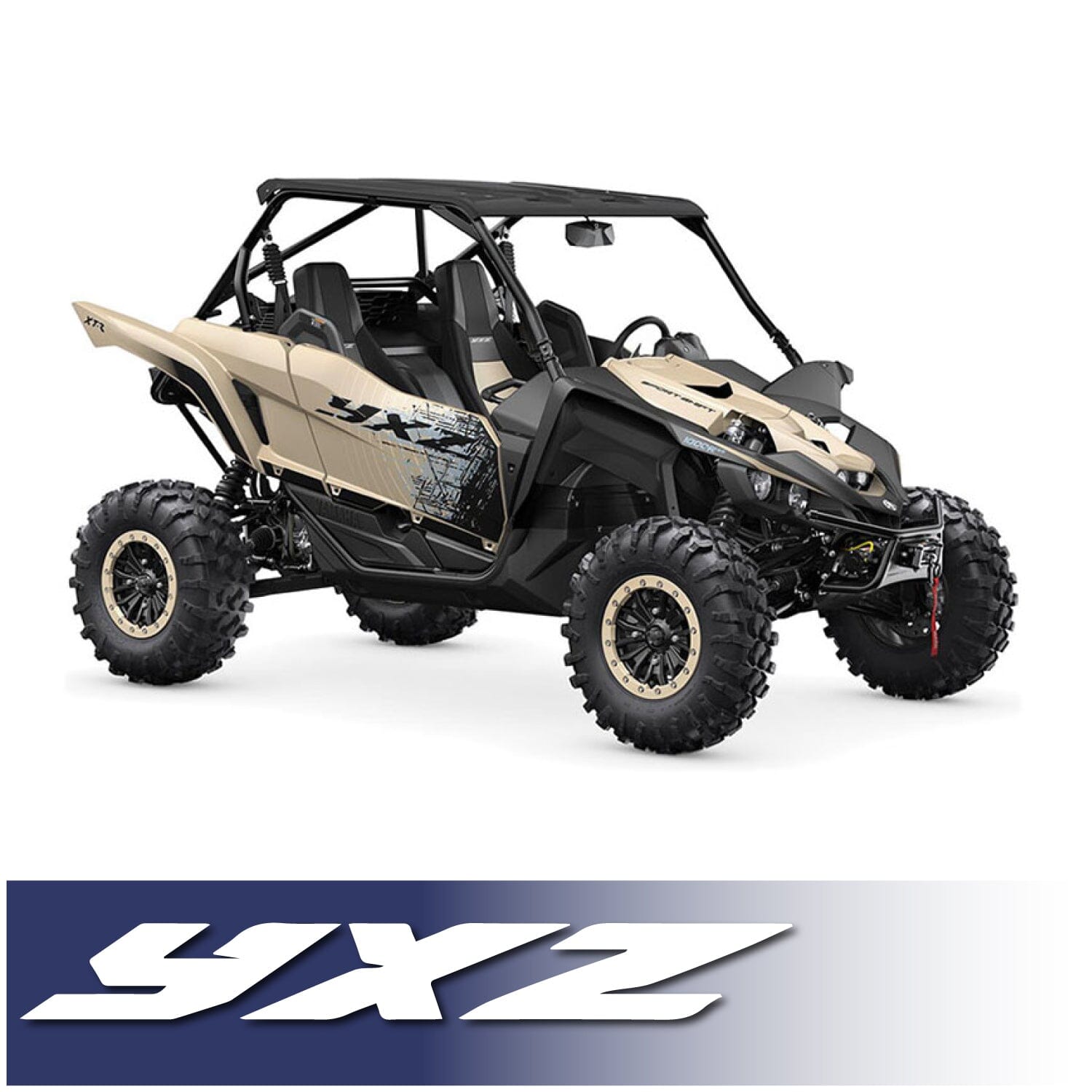 Yamaha YXZ 1000R Complete Communication Kit with Bluetooth Intercom and 2-Way Radio - STX Stereo / M1 VHF Business Band