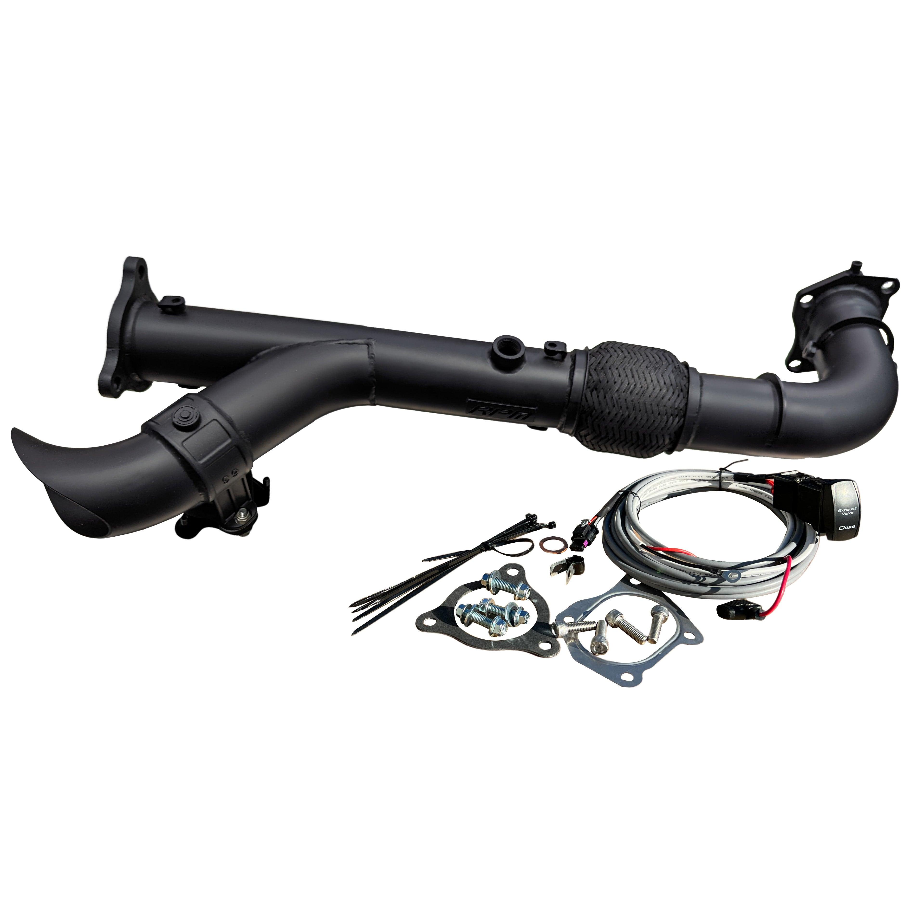 RPM SxS RZR XPT Turbo Pro Xp & Turbo R 2.5" Captains Choice Electric Side Dump E-Valve Exhaust - RPM SXS