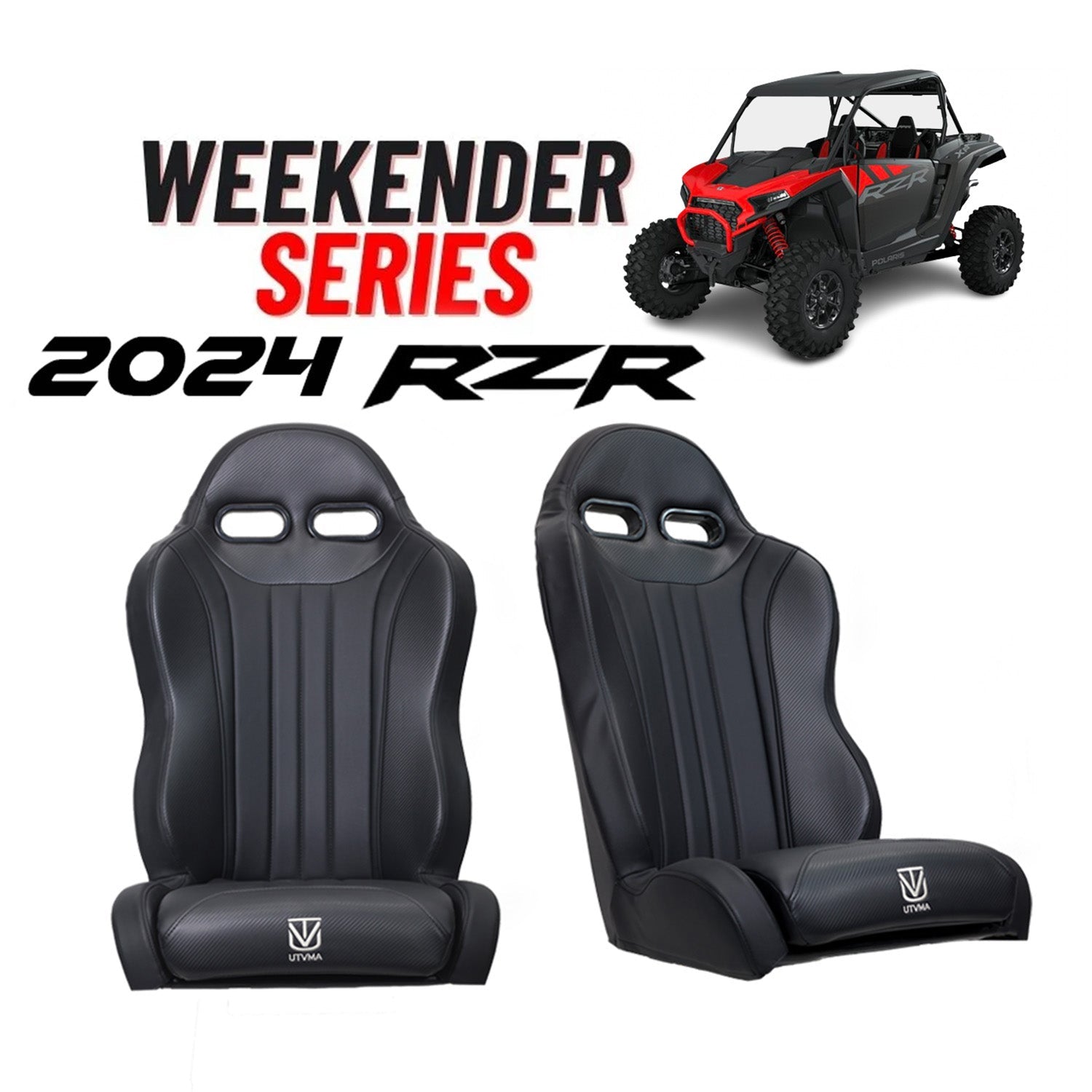 "Weekender" Series Pair of Front or Rear Suspension Bucket Seats 2024+ RZR 1000 XP/XP S
