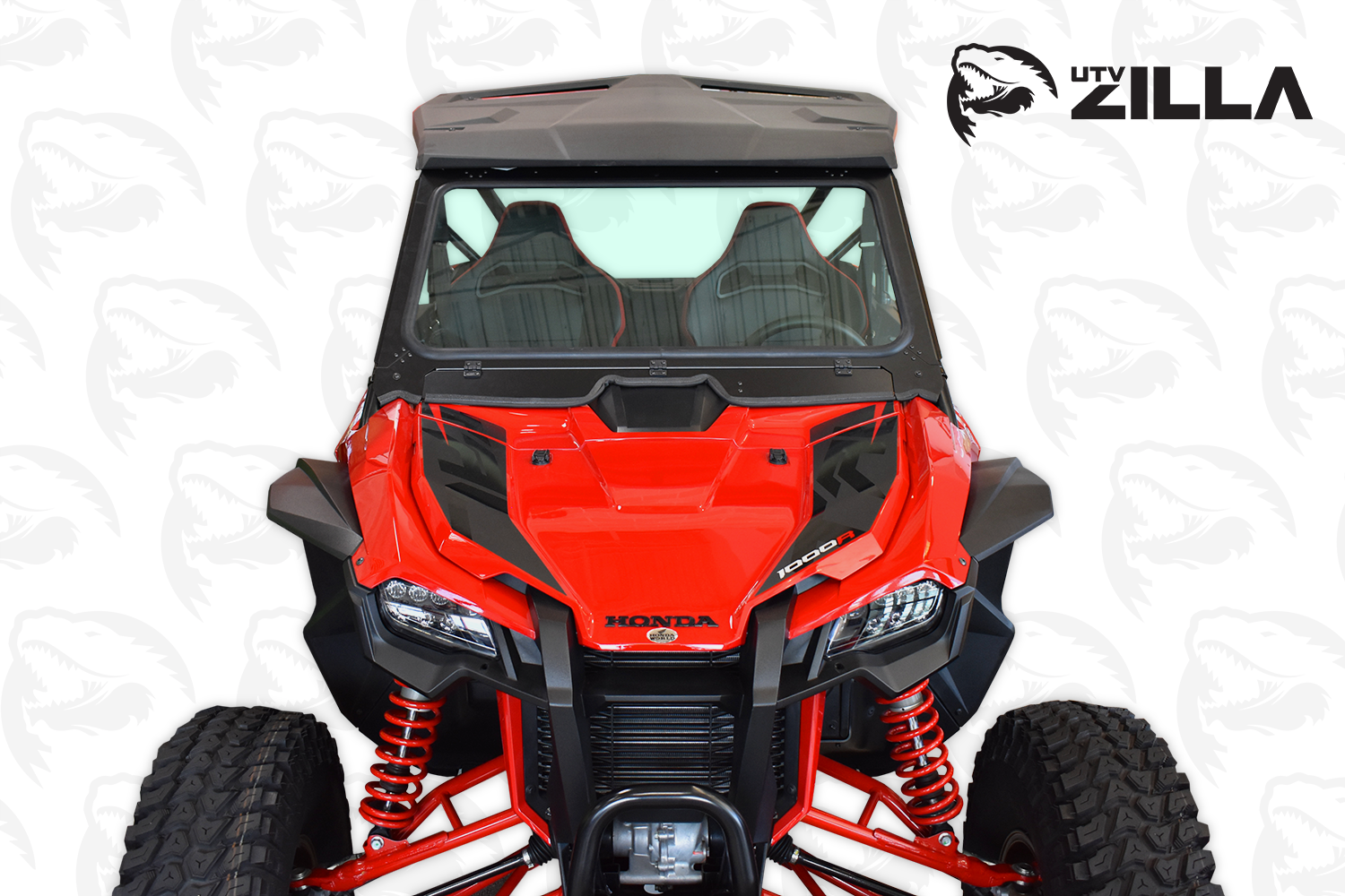 Vented Honda Talon Full Glass Windshield With Wiper