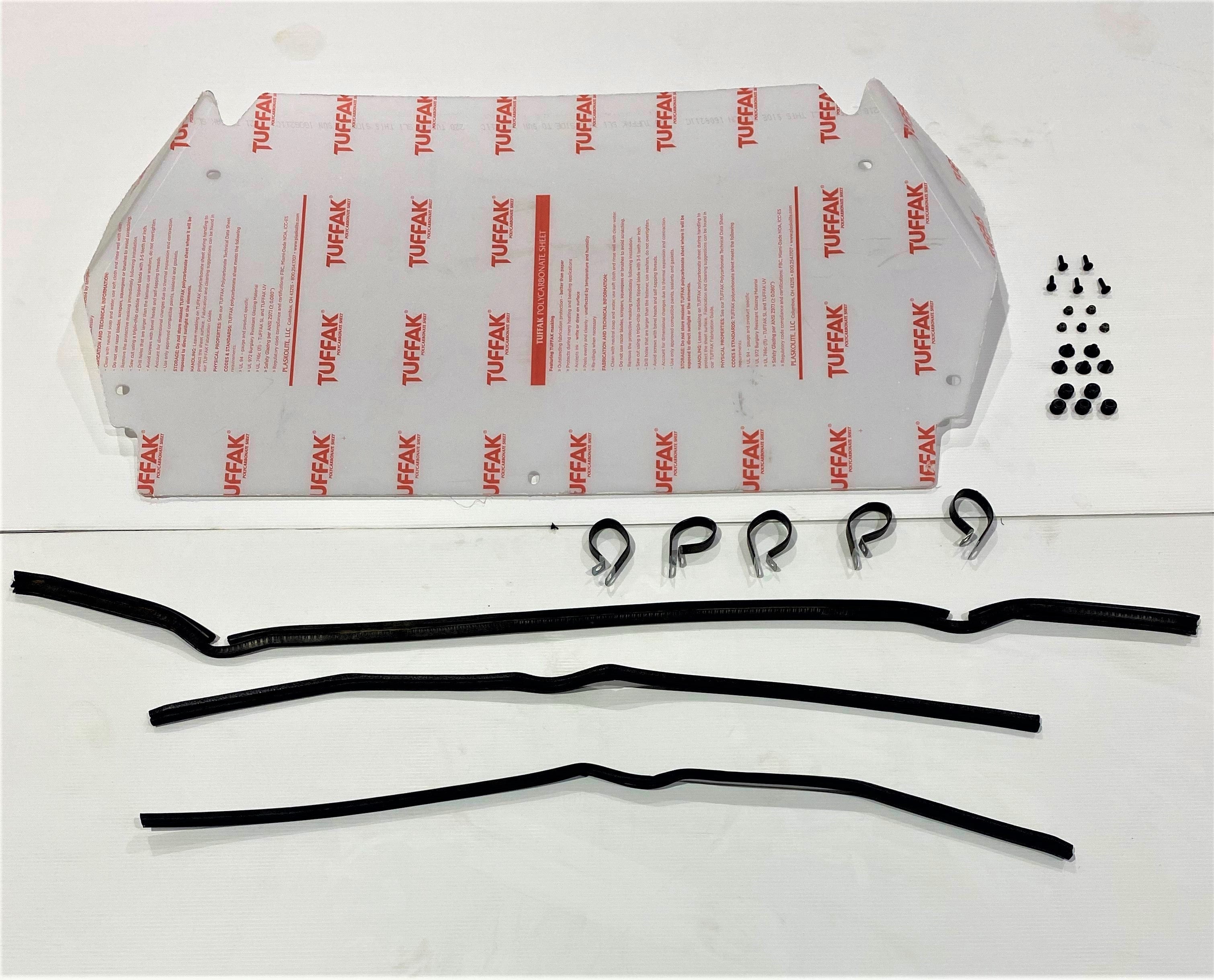 Trail Armor Kawasaki KRX 1000 (Special, Trail, eS, Blackout, Rock Editions) Rear Window Dust Shield Kit  2020 - 2026