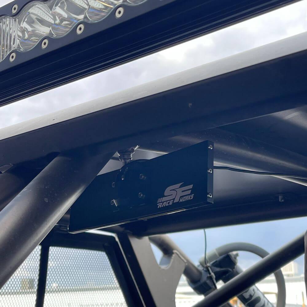 SF Raceworks 9″ Aluminum UTV Rear View Mirror With Dome Lights