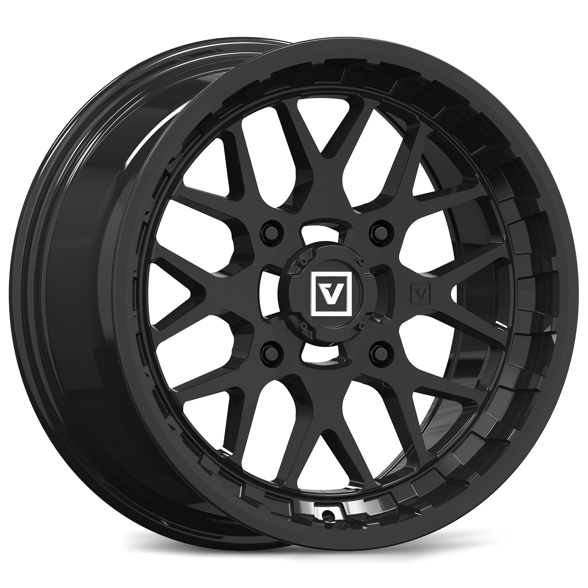 V03 UTV Wheel Gloss Black
